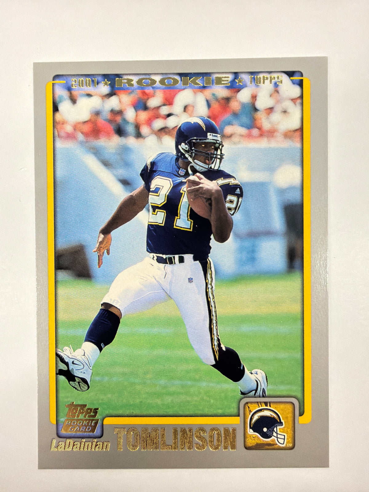 2001 Topps Football LaDaninisn Tomlinson Rookie Card #350