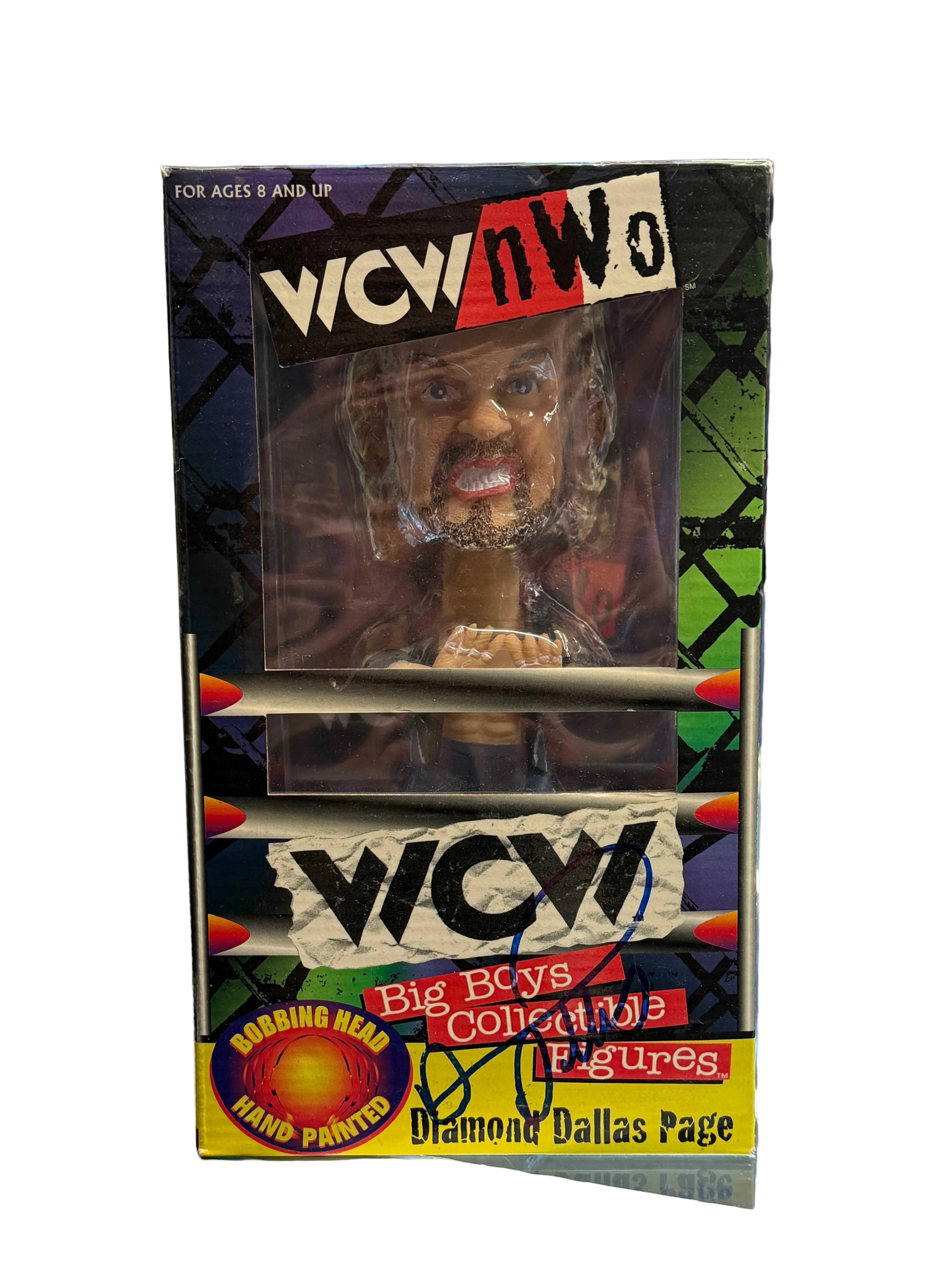 WCW Big Boys Collectible Figures Diamond Dallas Page Signed Bobblehead W/ JSA Cerftication