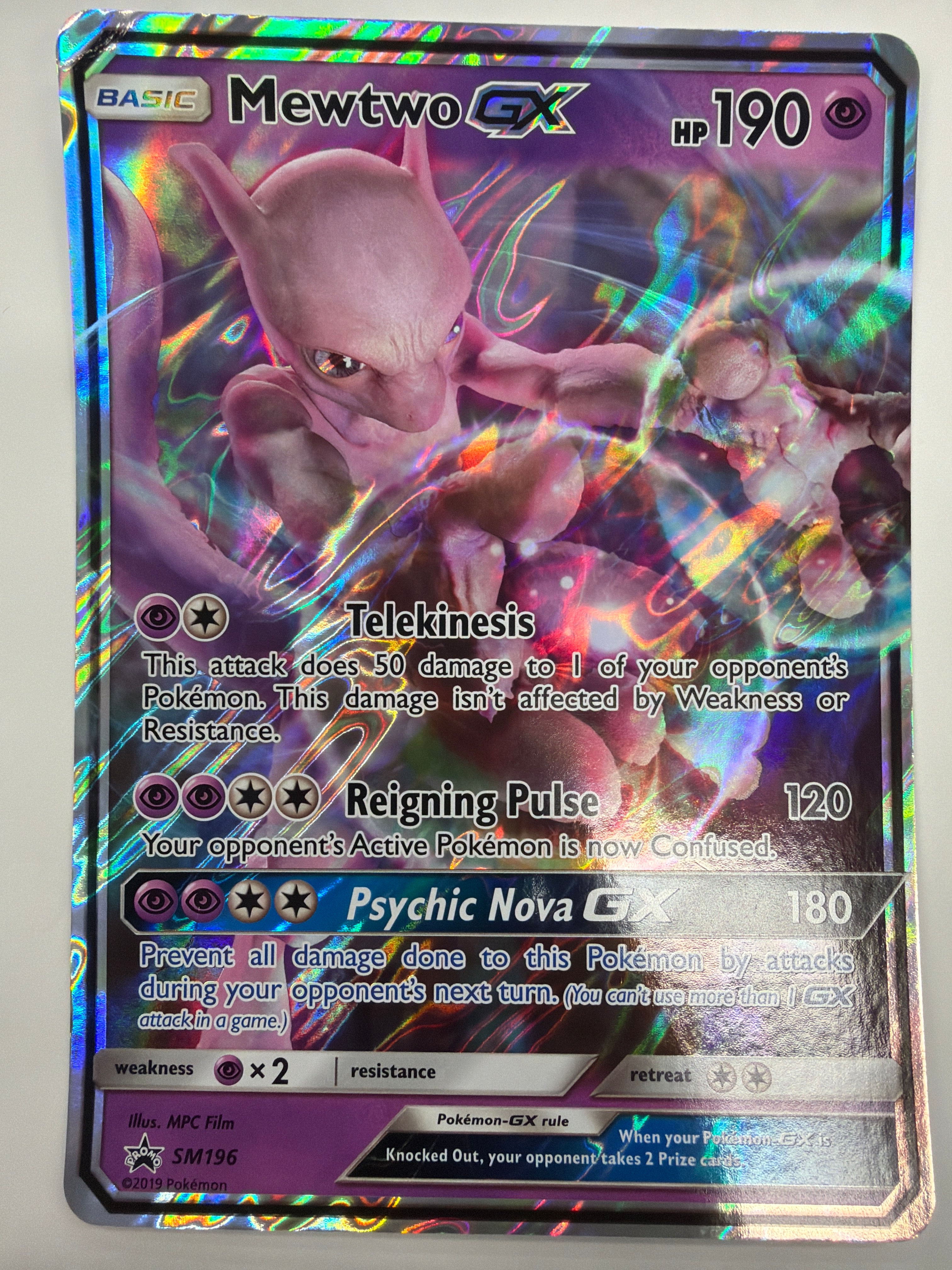 Pokémon TCG - Jumbo Promo Mewtwo GX SM196 DMG