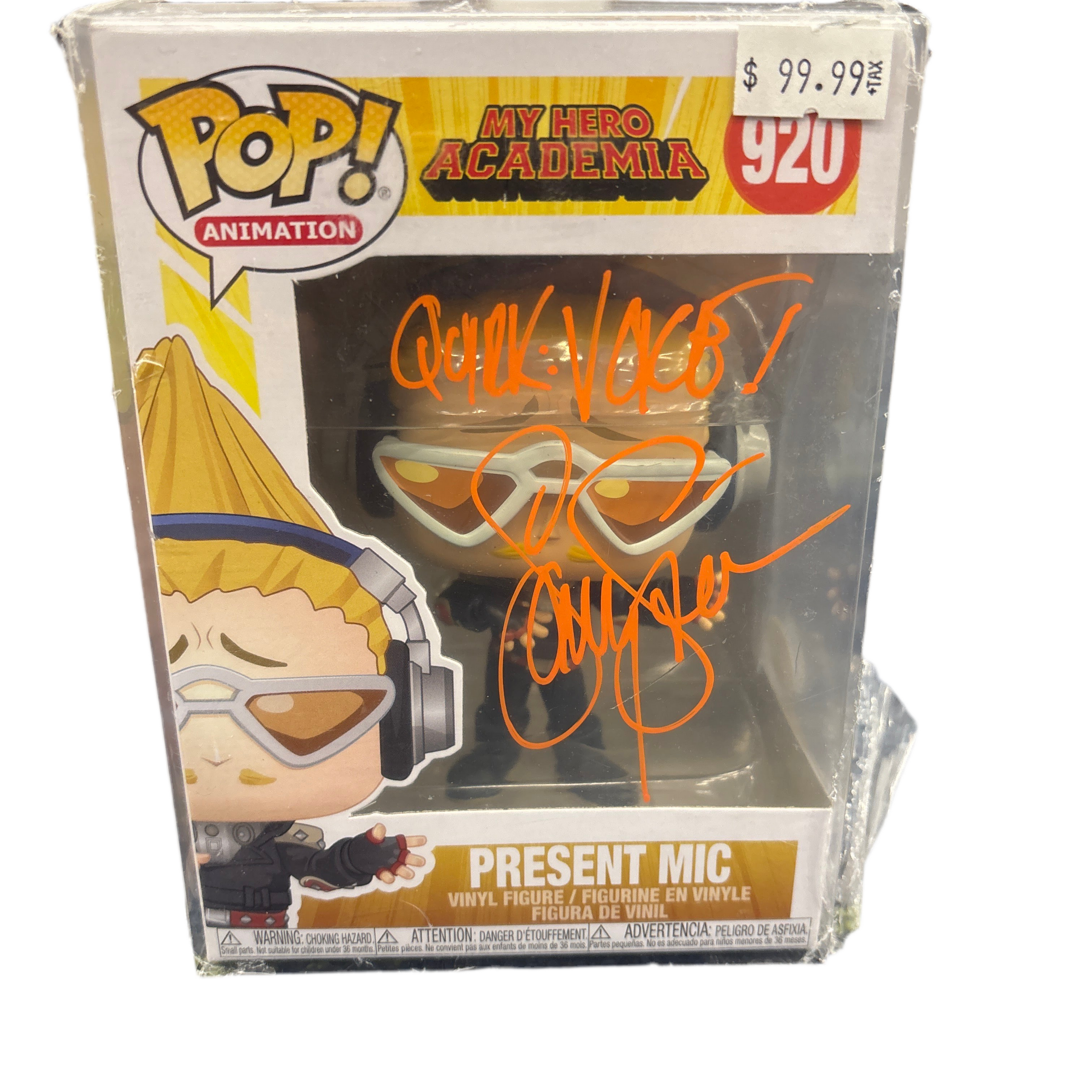 SIGNED Funko Pop! Animation My Hero Academia Present Mic #920