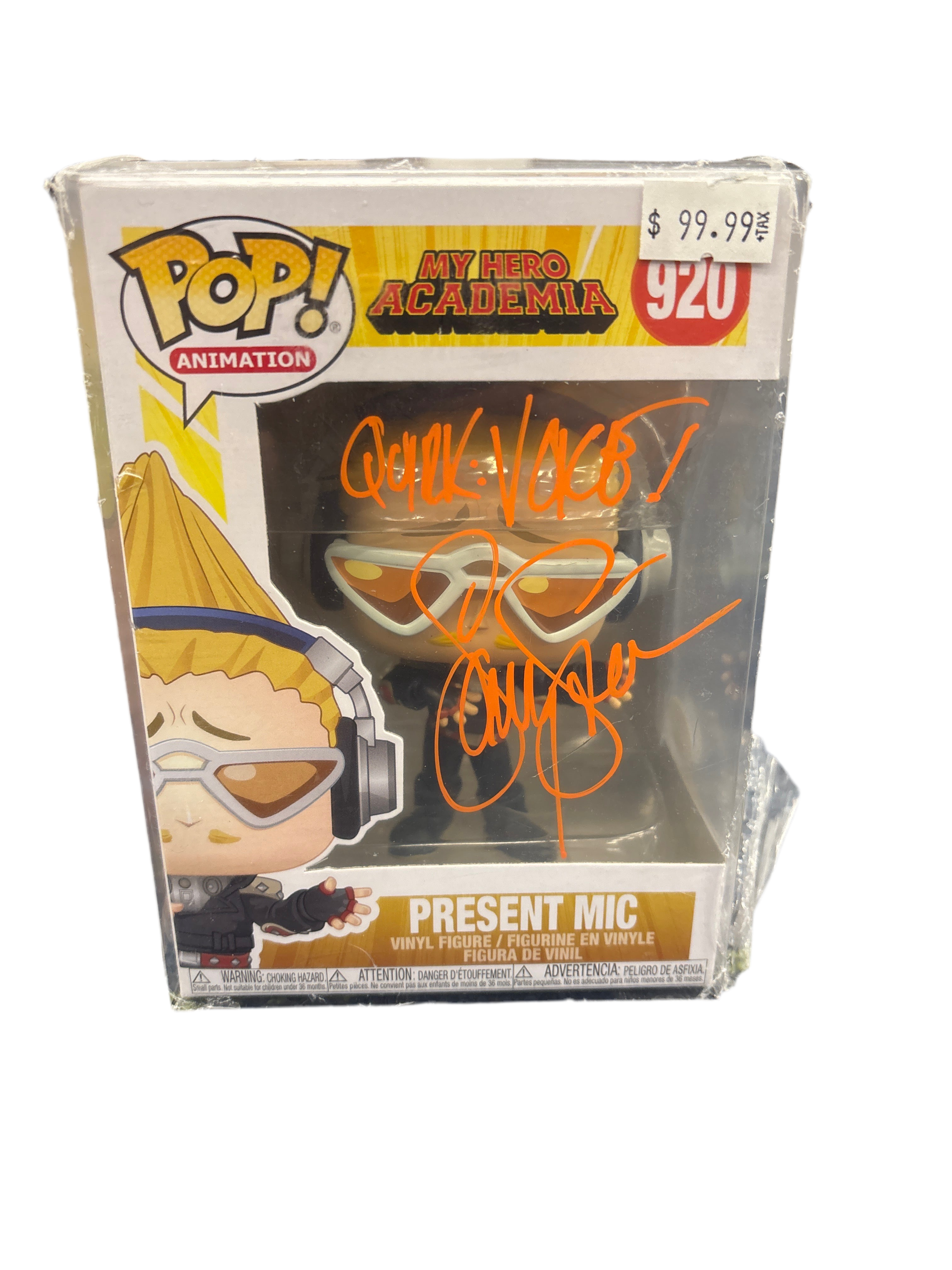 SIGNED Funko Pop! Animation My Hero Academia Present Mic #920