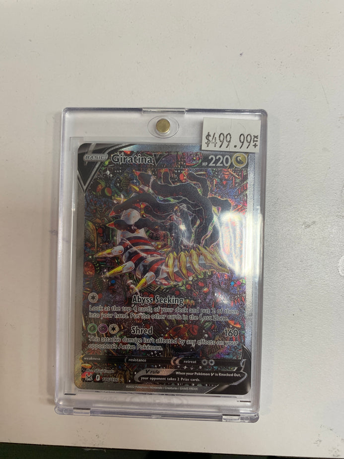 Pokmon TCG Giratina V 186/196 Lost Origin Alt Art LP True Believers Gaming and Collectibles Pokmon TCG Giratina V 186/196 Lost Origin Alt Art LP True Believers Gaming and Collectibles