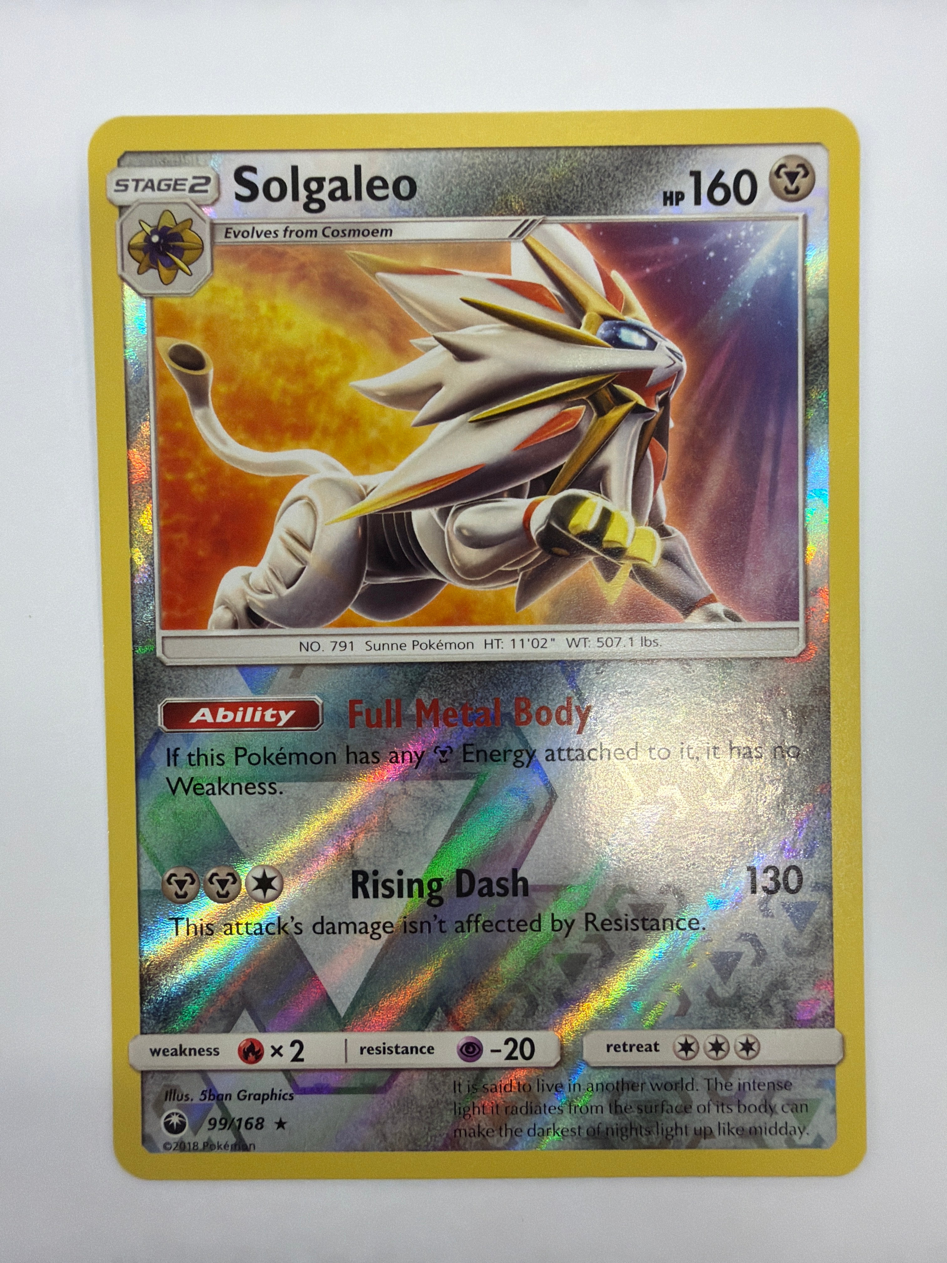 Pokémon TCG - Celestial Storm Solgaleo 99/168 Reverse Holo NM