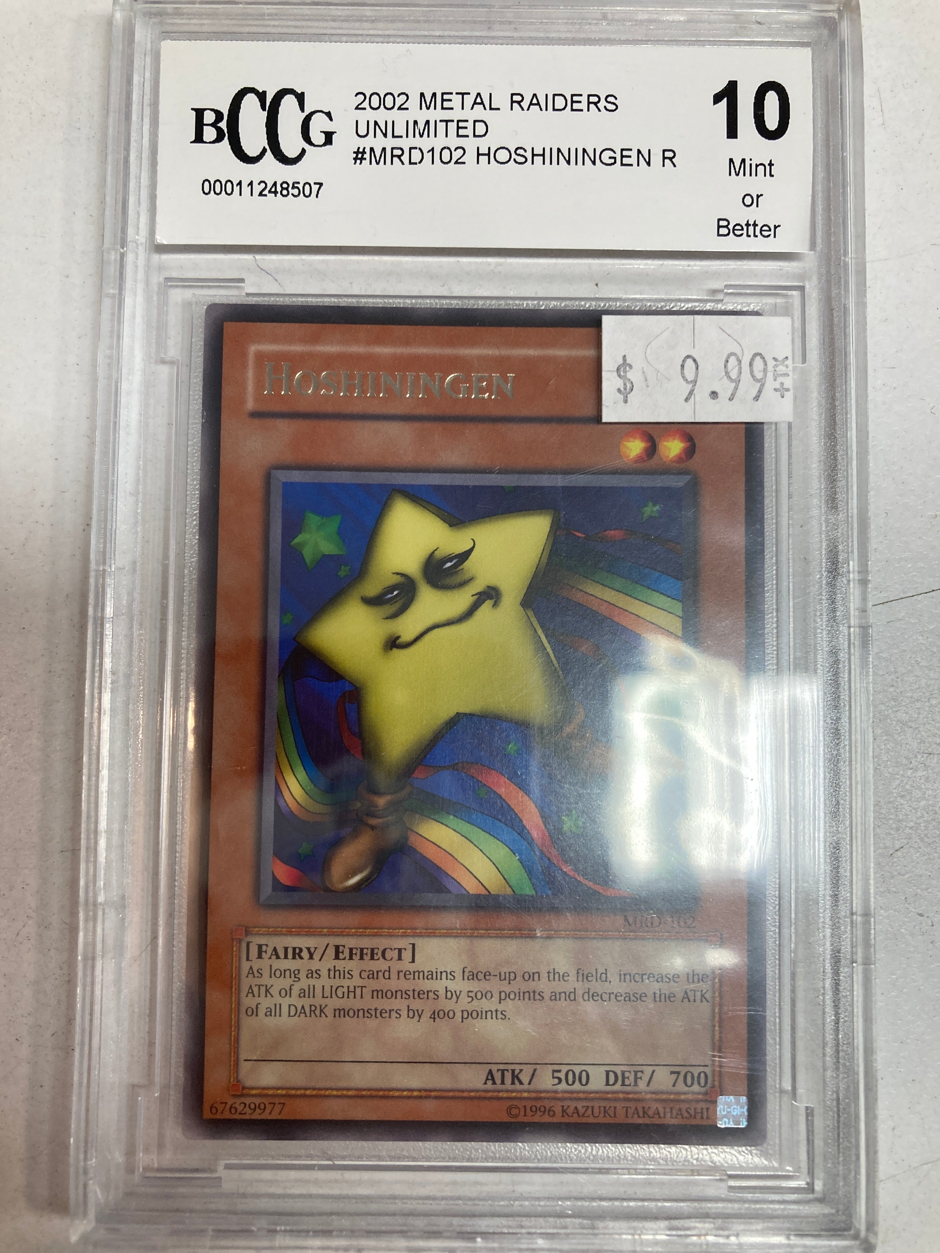 Yugioh TCG BCCG Grade 10 Hoshiningen MRD-102 Rare Mint GRADED True Believers Gaming and Collectibles Yugioh TCG BCCG Grade 10 Hoshiningen MRD-102 Rare Mint GRADED True Believers Gaming and Collectibles