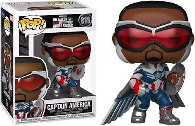 Funko Pop! Marvel Studios The Falcon Winter Soldier Captain America GameStop Exclusive #819