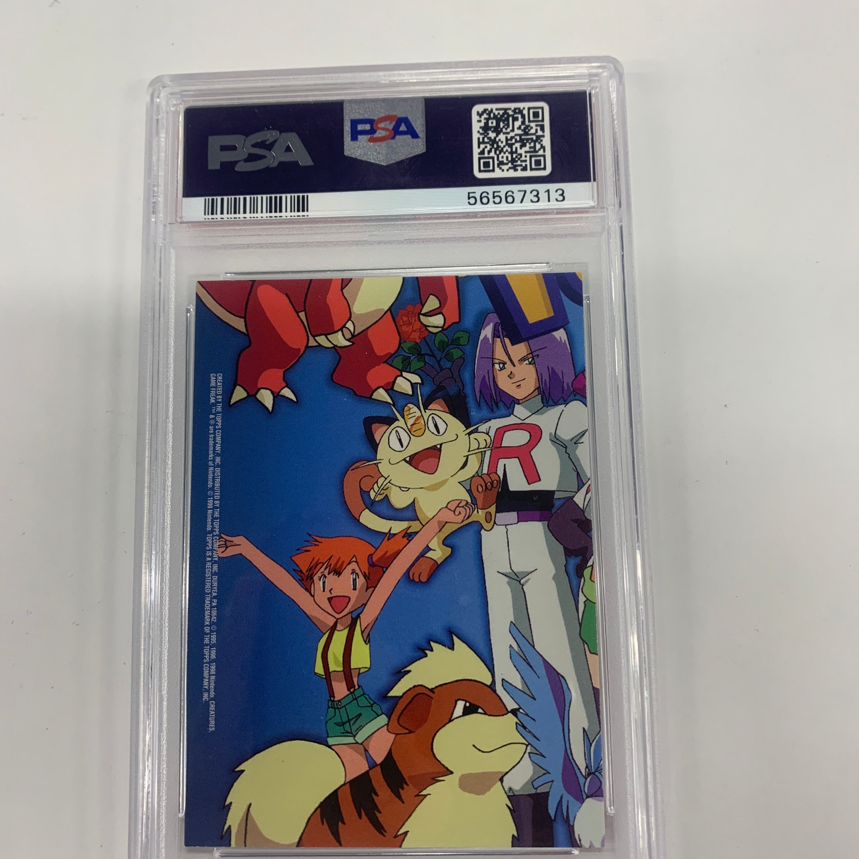 Pokémon TCG - PSA Mint 9 Pokemon Topps Ser.1 Character Cards Gary Oak TV8 Foil