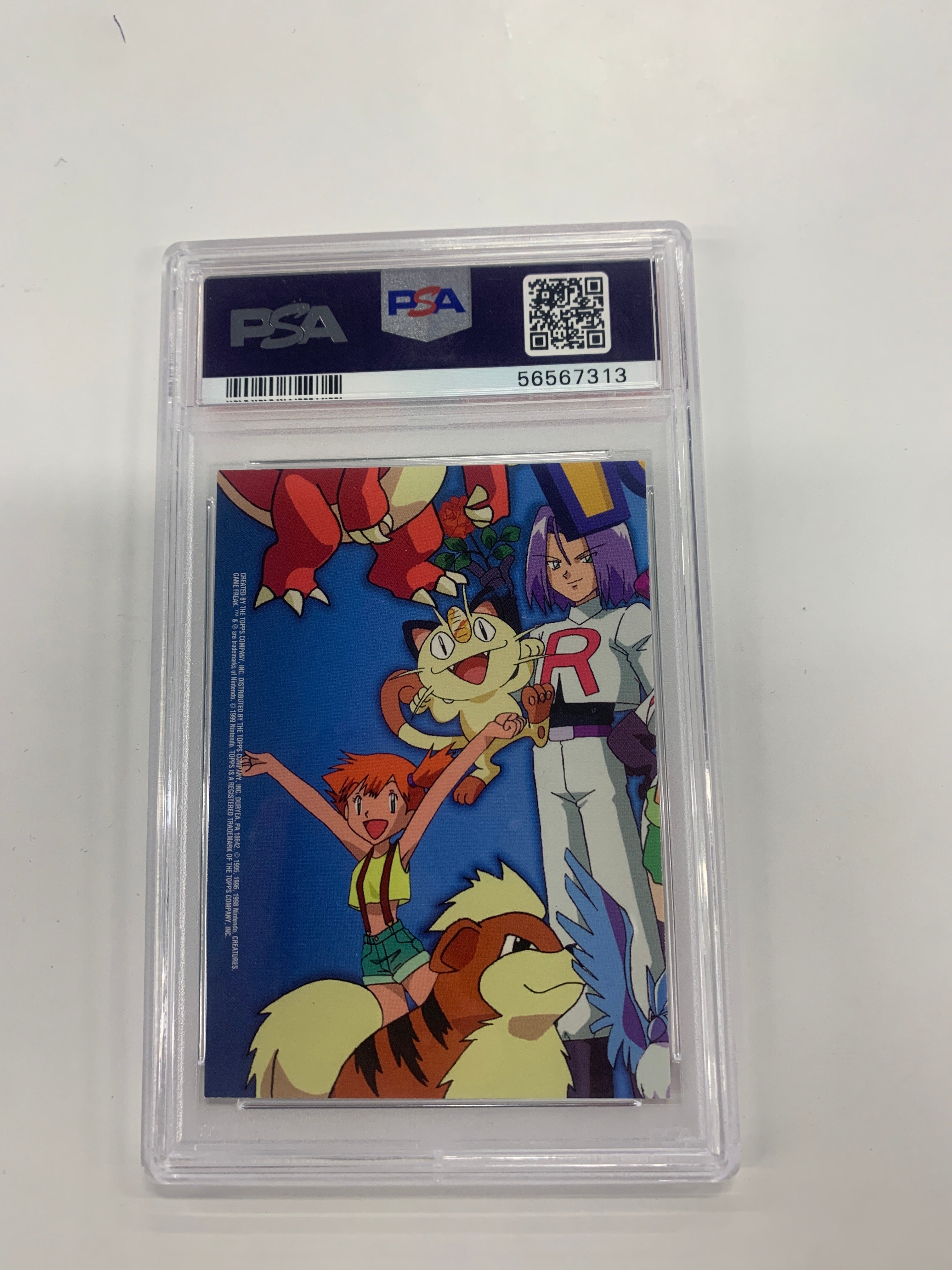 Pokémon TCG - PSA Mint 9 Pokemon Topps Ser.1 Character Cards Gary Oak TV8 Foil