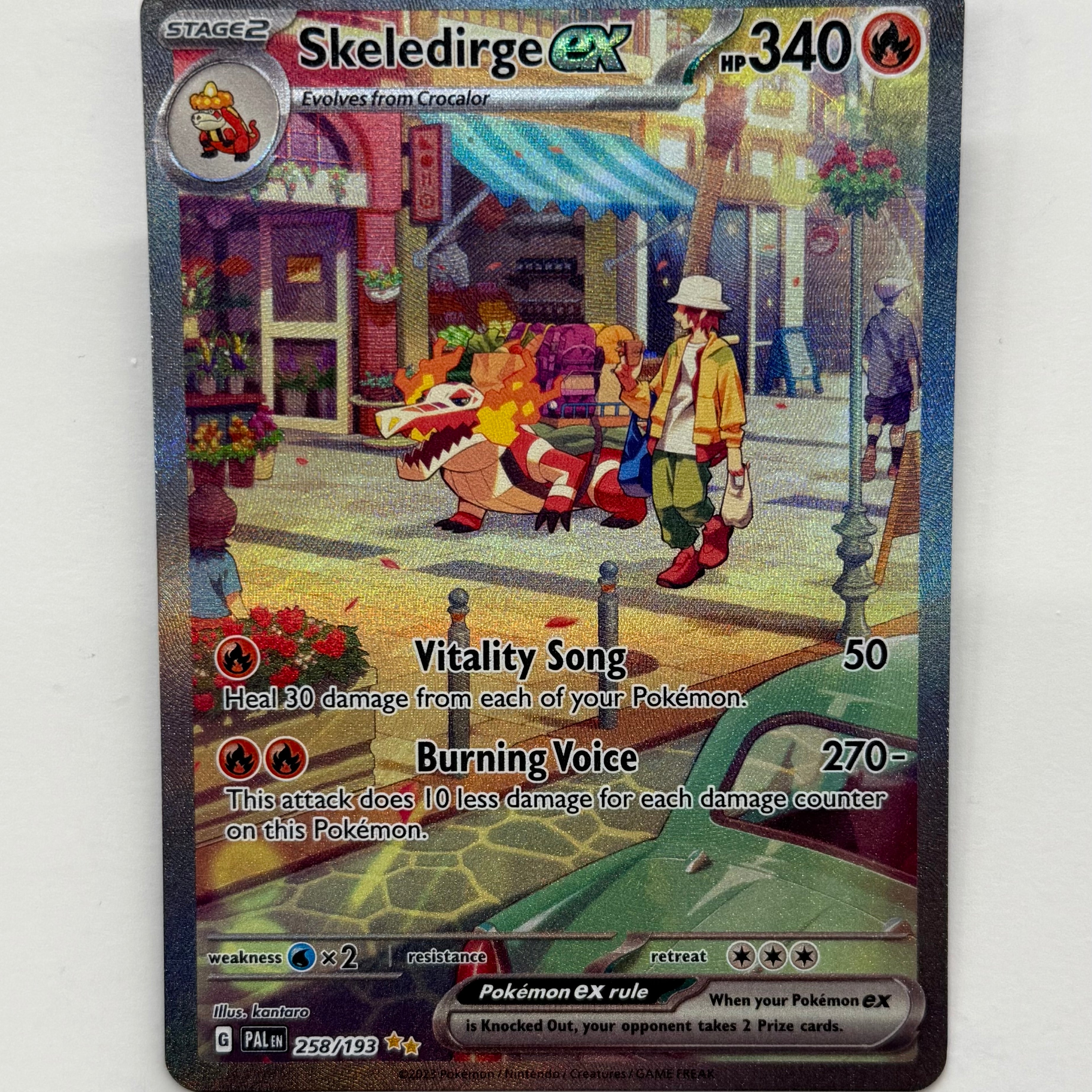 Pokémon TCG - Paldea Evolved Skeledirge EX 258/193 NM