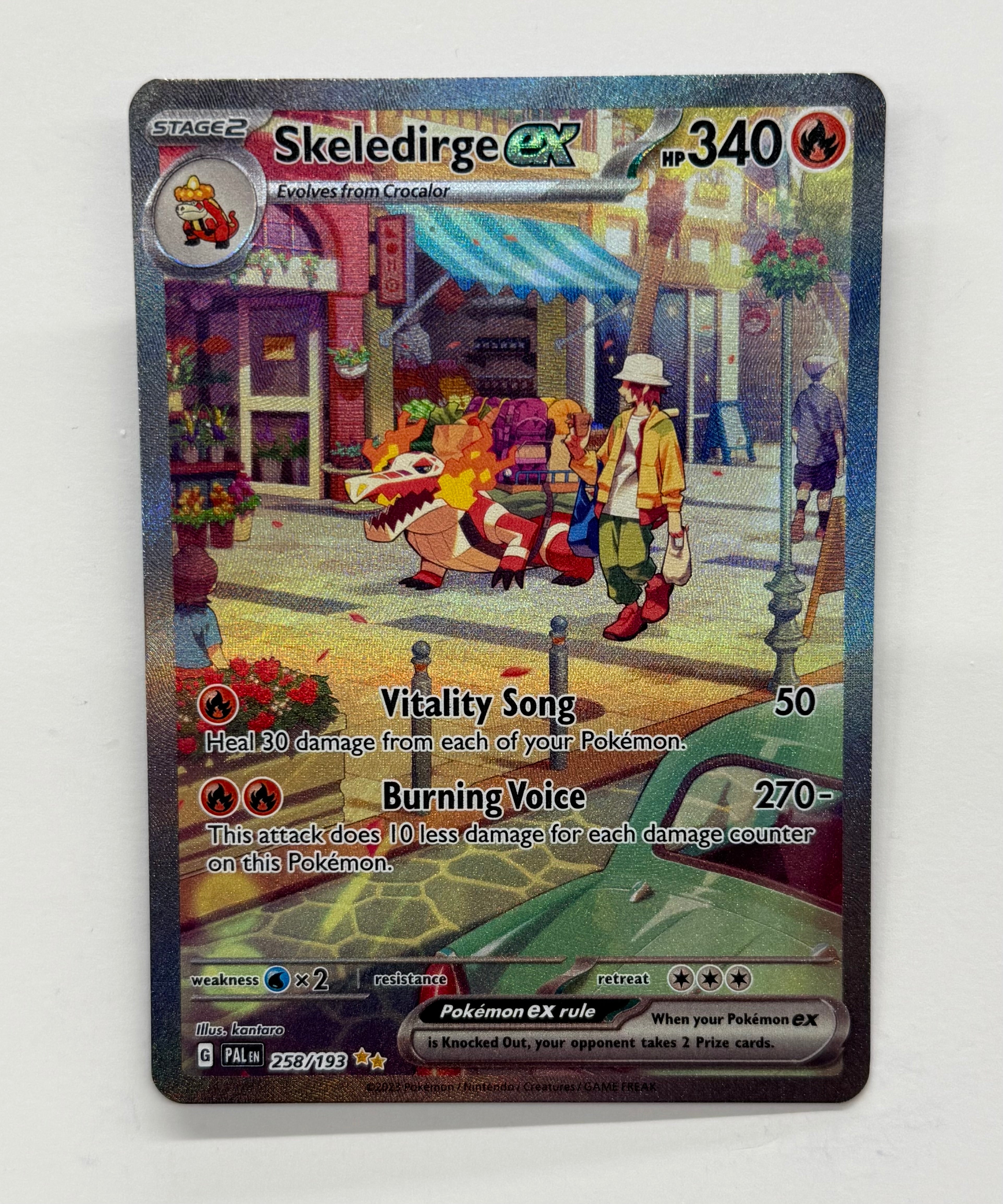 Pokémon TCG - Paldea Evolved Skeledirge EX 258/193 NM