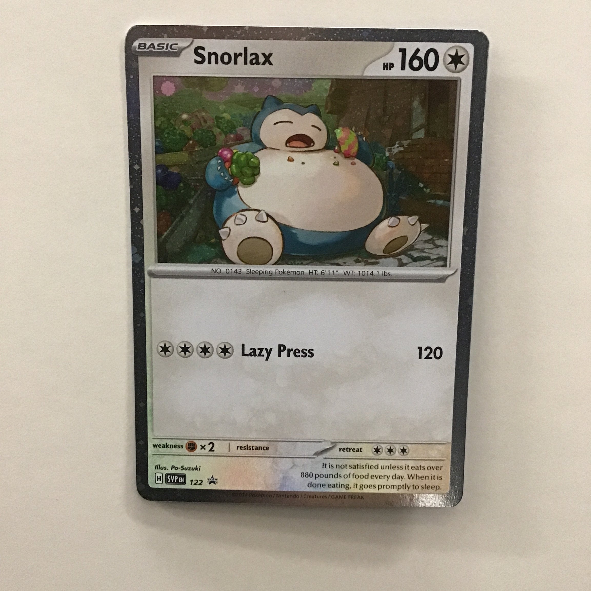 Pokémon TCG - Scarlet & Violet Promo Snorlax 122 NM