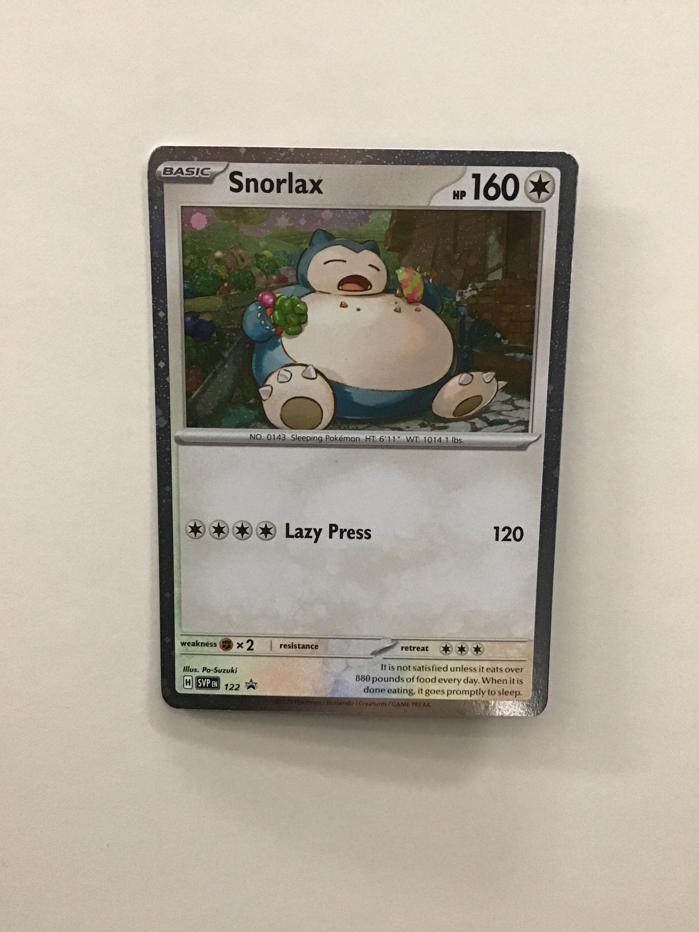 Pokémon TCG - Scarlet & Violet Promo Snorlax 122 NM