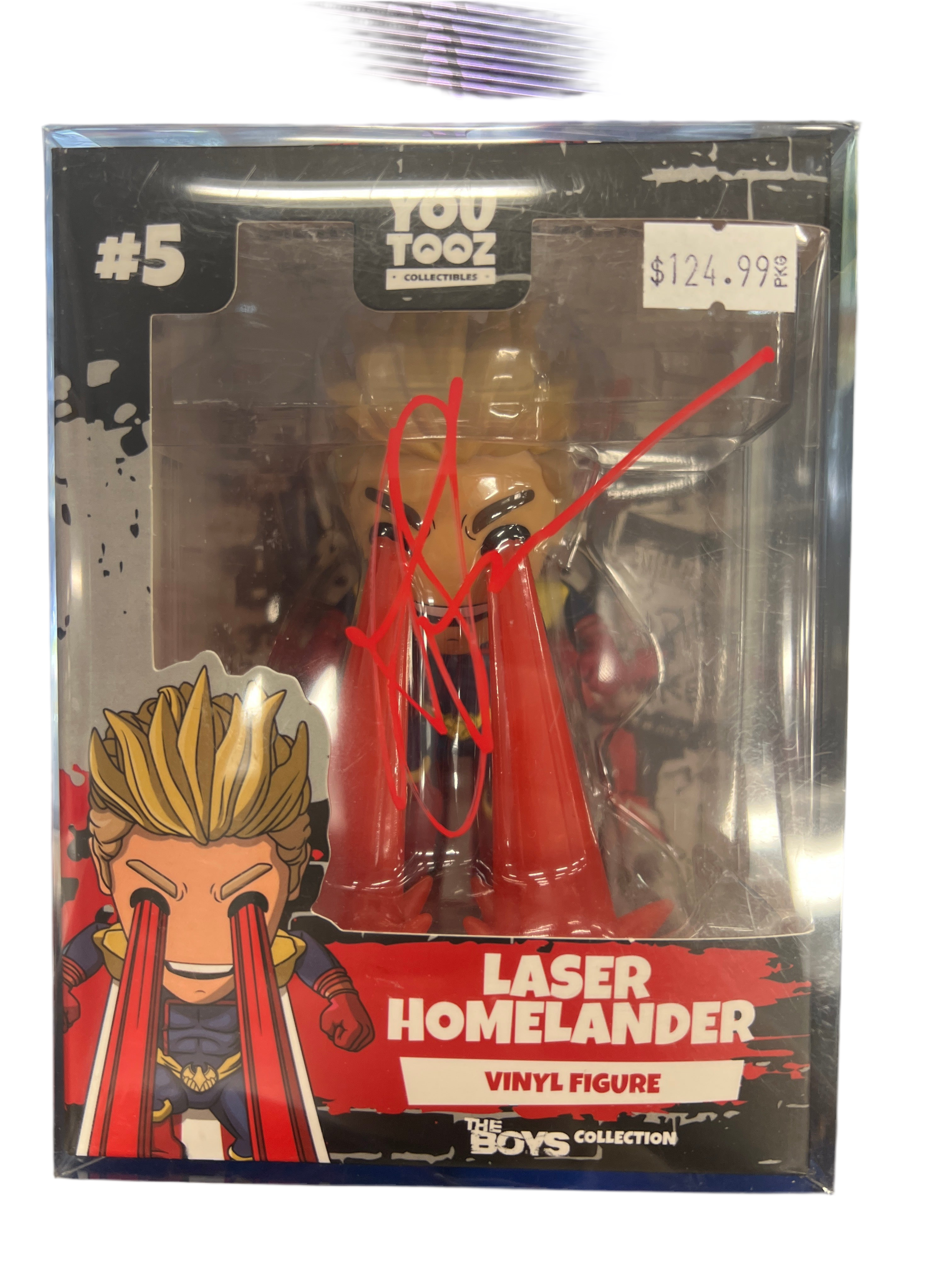 SIGNED You Tooz Collectibles The Boys Collection Laser Homelander #5 JSA Certified