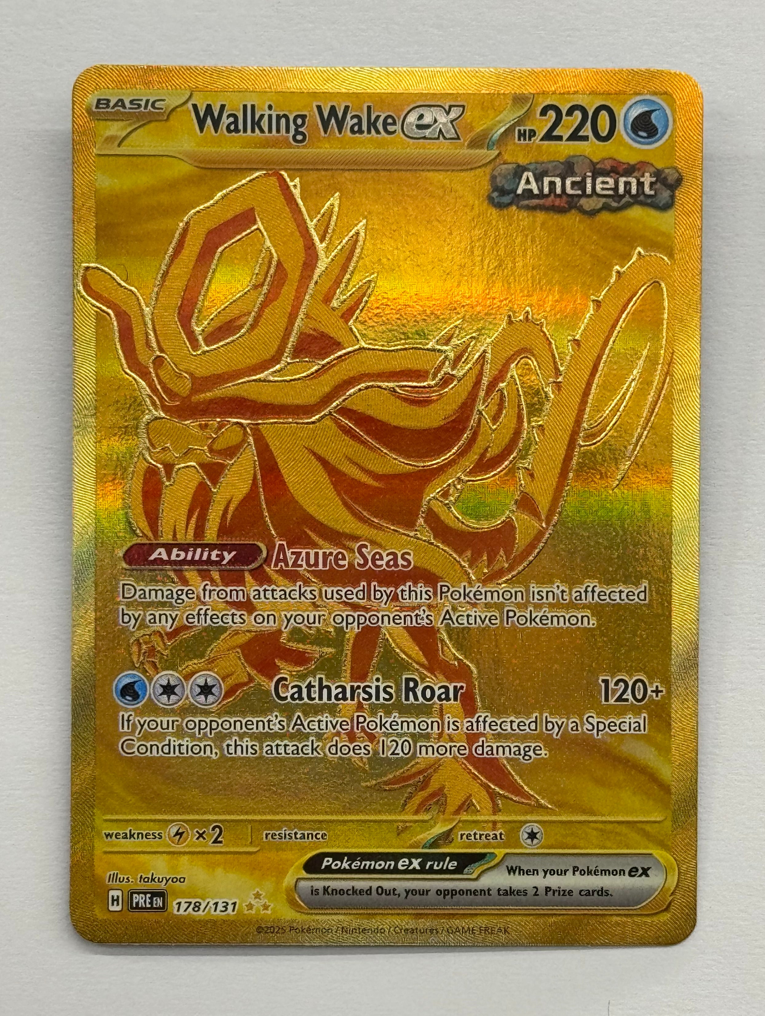 Pokémon TCG - Prismatic Evolutions Walking Wake EX 178/131 NM