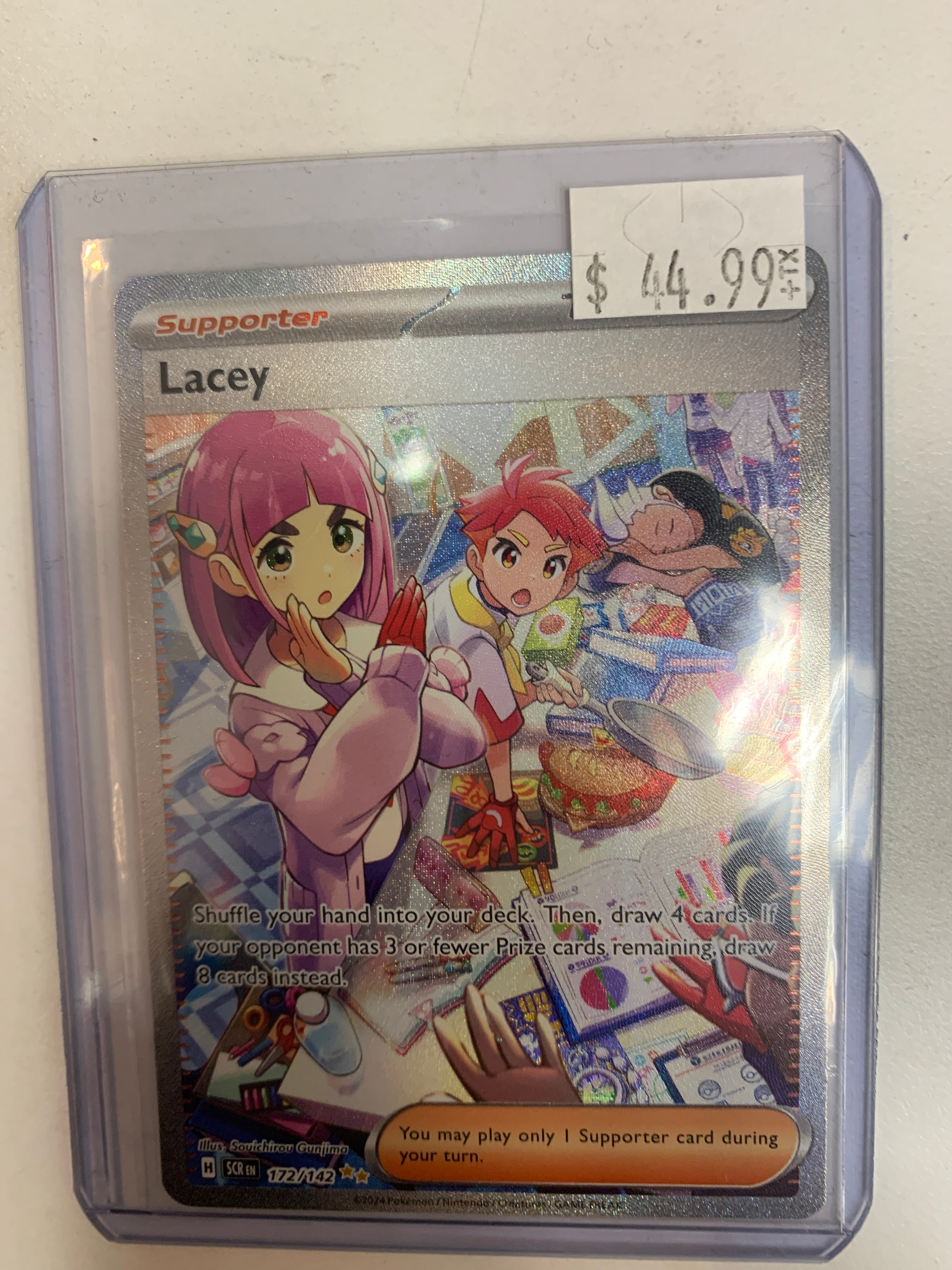 TCG Pokmon Lacey Stellar Crown 172/142 NM True Believers Gaming and Collectibles TCG Pokmon Lacey Stellar Crown 172/142 NM True Believers Gaming and Collectibles