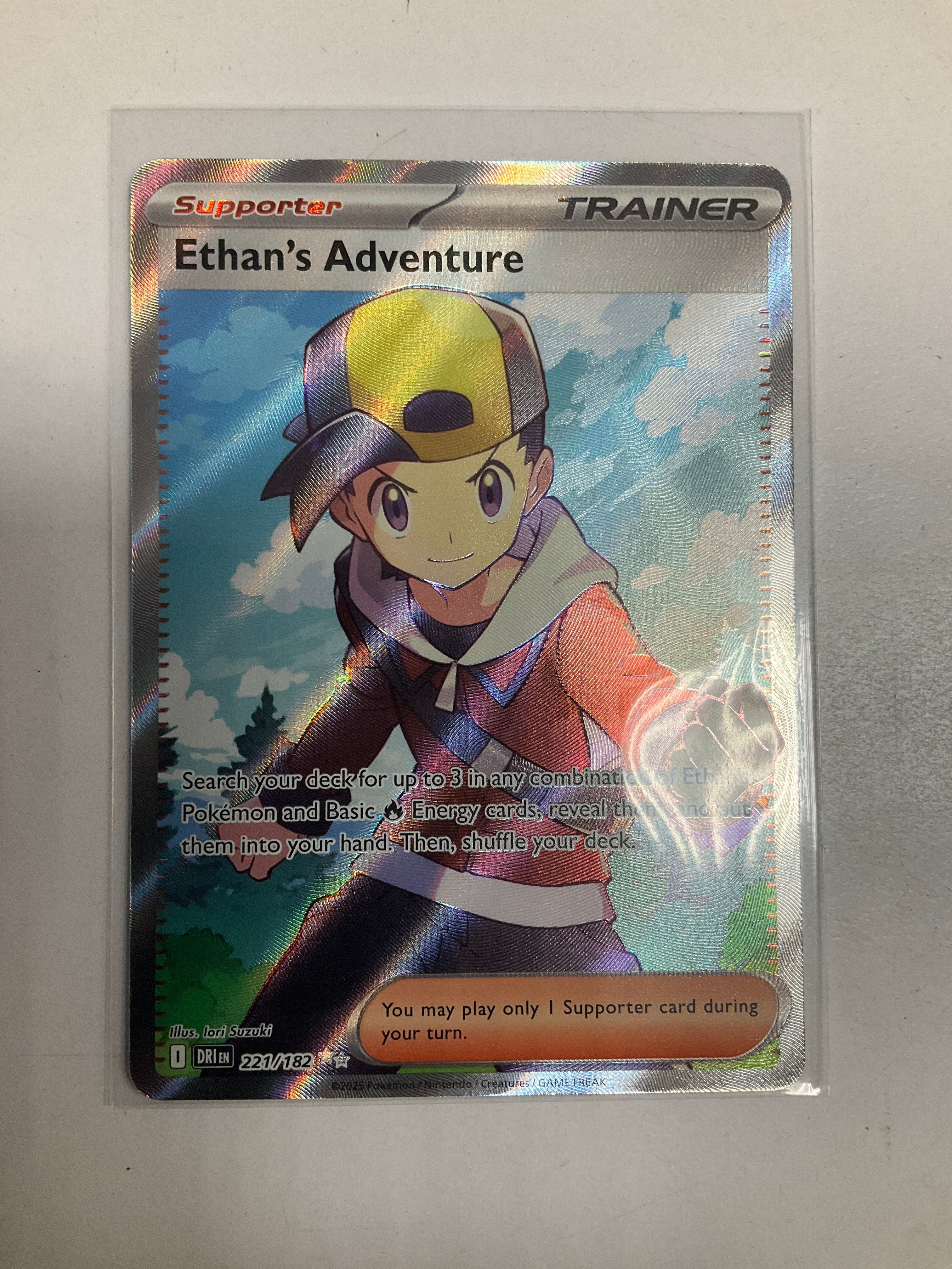 Pokemon TCG Ethan's Adventure 221/182 Destined Rivals Full Art NM True Believers Gaming and Collectibles Pokemon TCG Ethan's Adventure 221/182 Destined Rivals Full Art NM True Believers Gaming and Collectibles