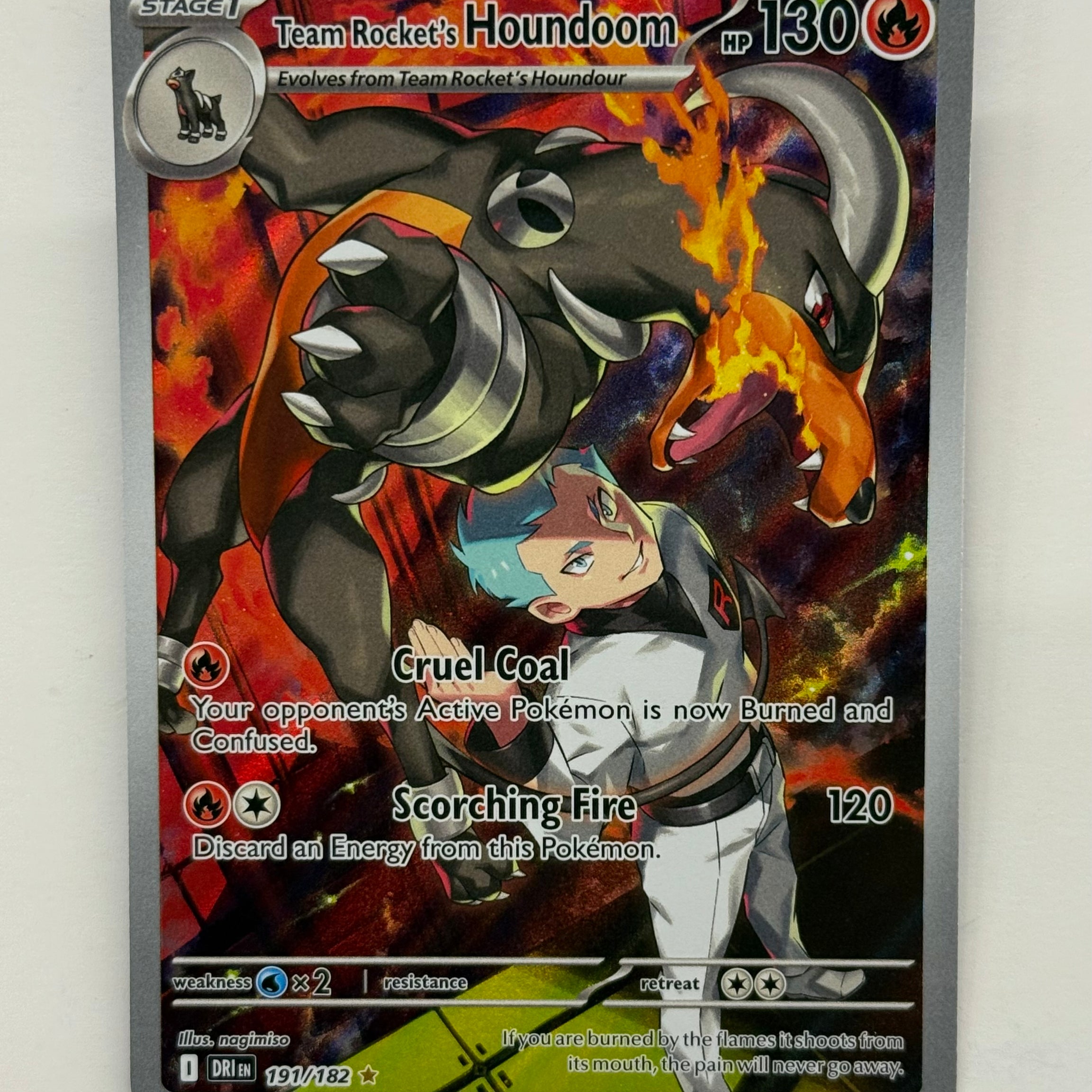 Pokémon TCG - Destined Rivals Team Rocket’s Houndoom 191/182 NM