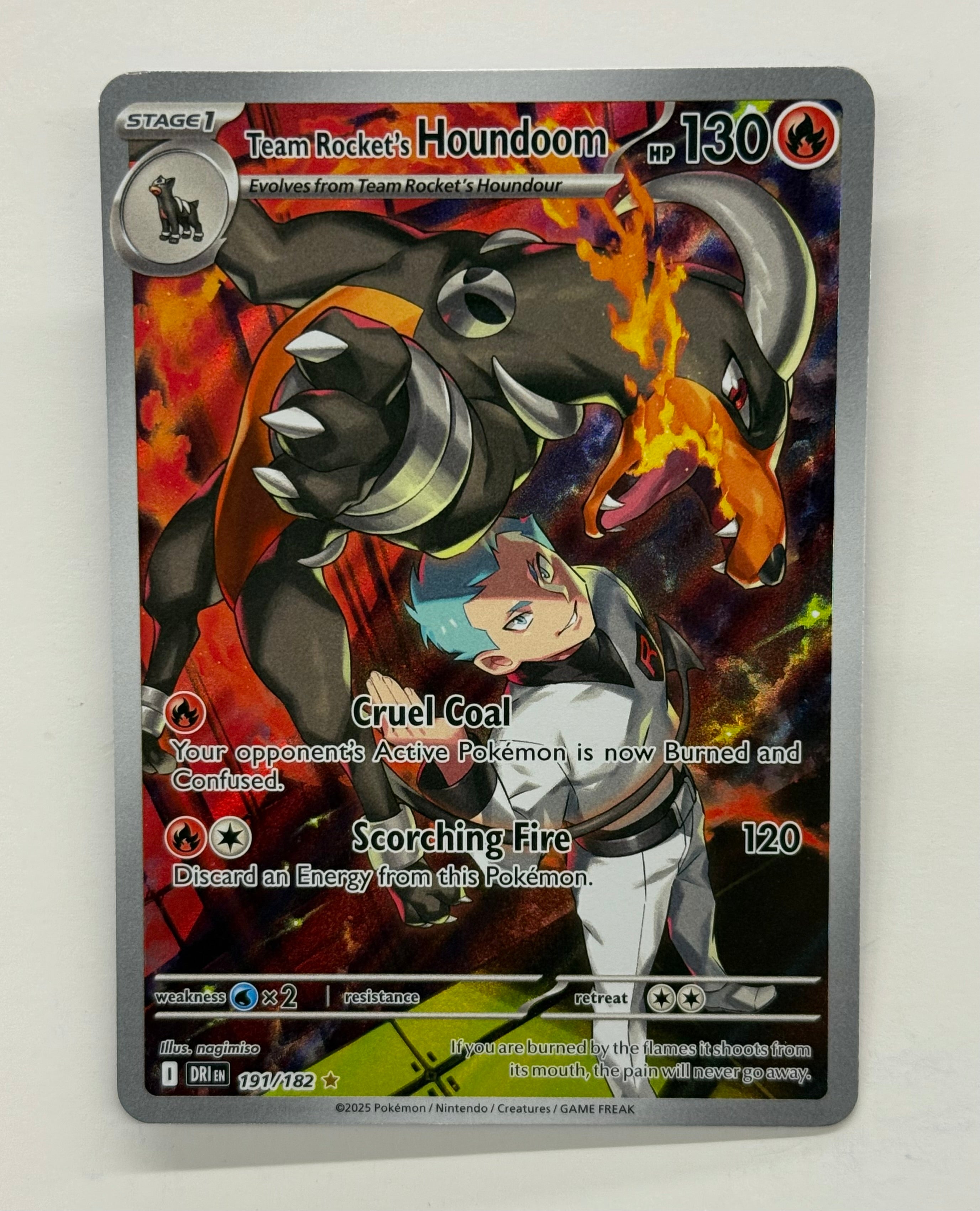 Pokémon TCG - Destined Rivals Team Rocket’s Houndoom 191/182 NM