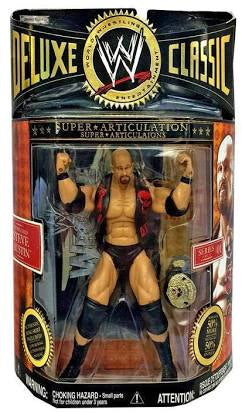 WWE Jakks Pacific Deluxe Classic Series 01 Stone Cold Steve Austin Action Figure