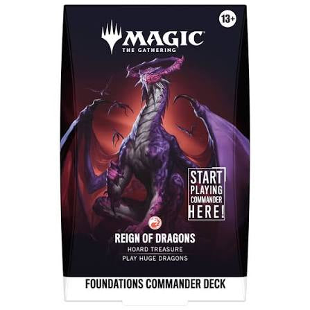 Magic The Gathering TCG - Reign Of Dragons Foundations Commander Deck