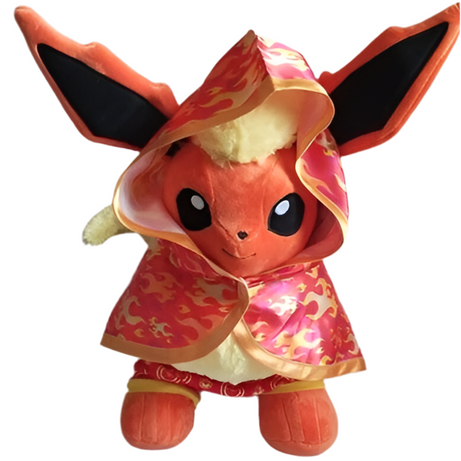 Build-A-Bear Workshop Pokémon Flareon W/ Cape And Sleeper Plush