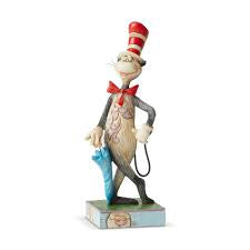 Enesco Dr. Seuss Jim Shore Cat in the Hat with Umbrella Figurine