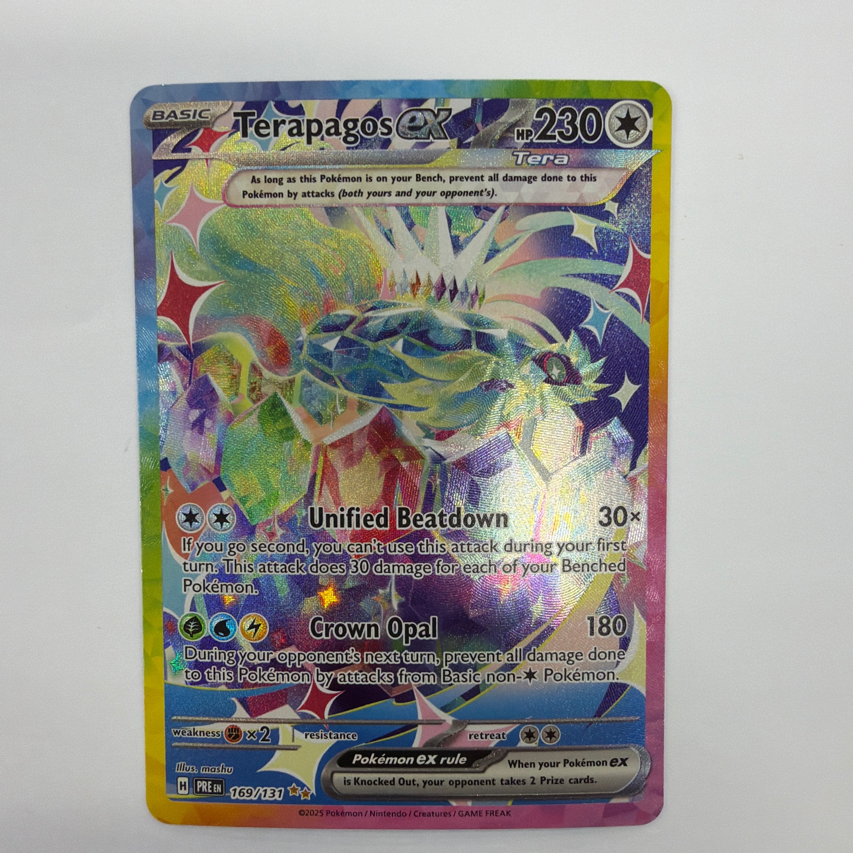 Pokémon TCG - Prismatic Evolutions Terapagos ex 169/131 NM