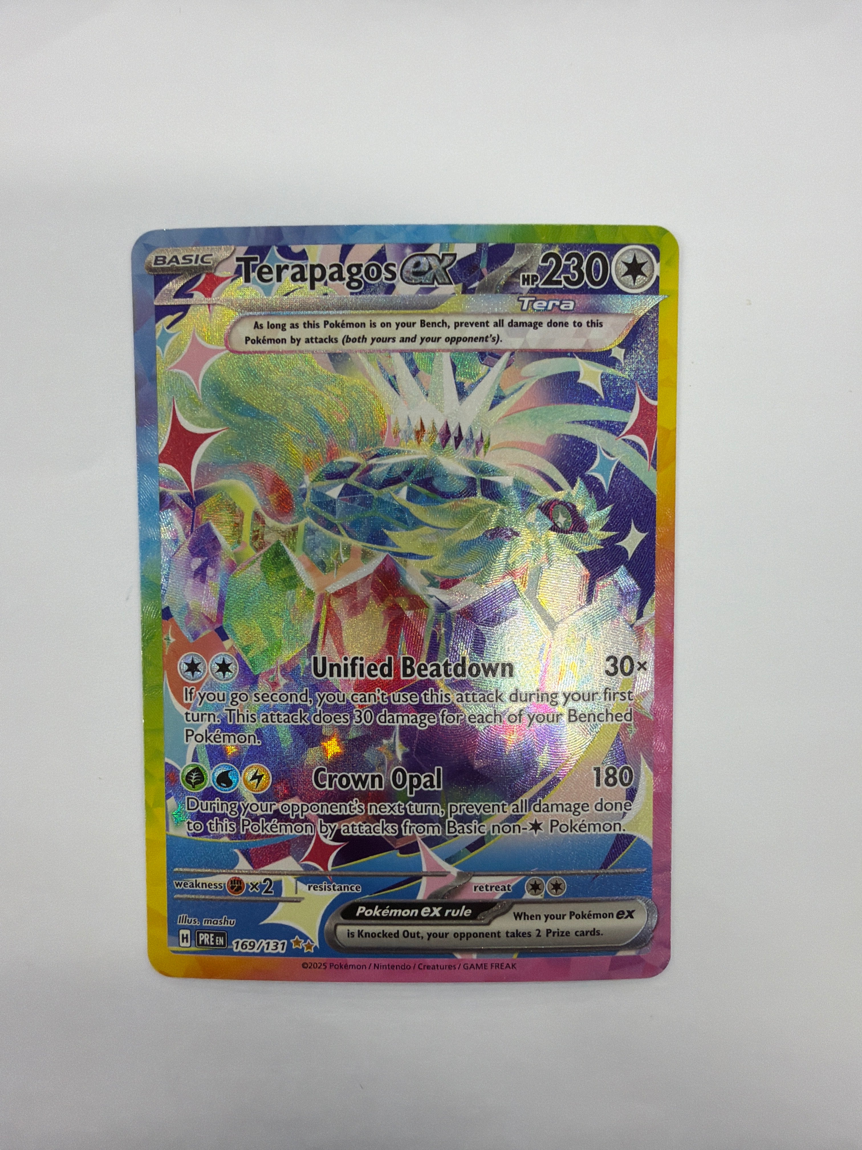 Pokémon TCG - Prismatic Evolutions Terapagos ex 169/131 NM