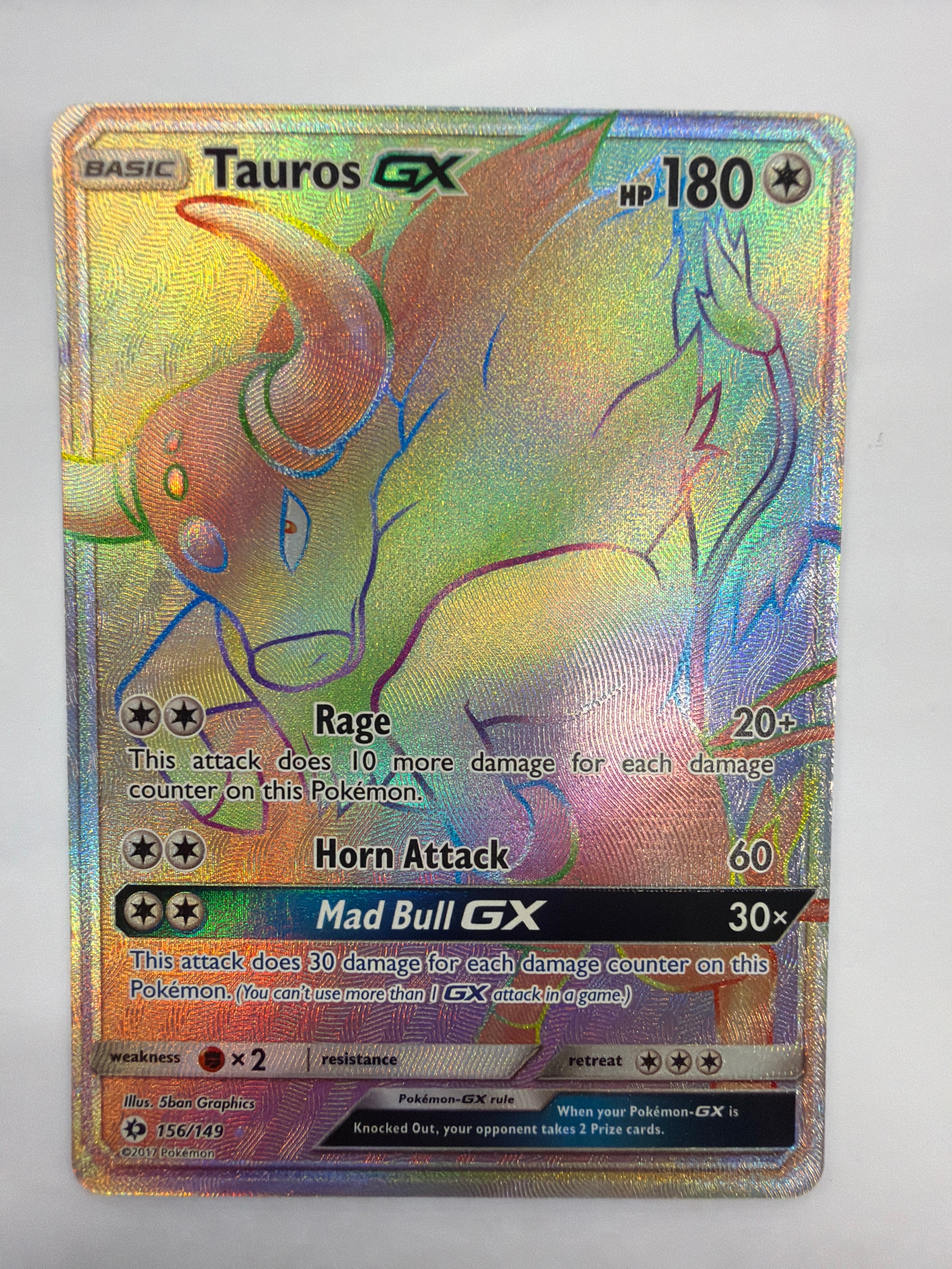 Pokémon TCG - Sun & Moon Tauros 156/149 NM