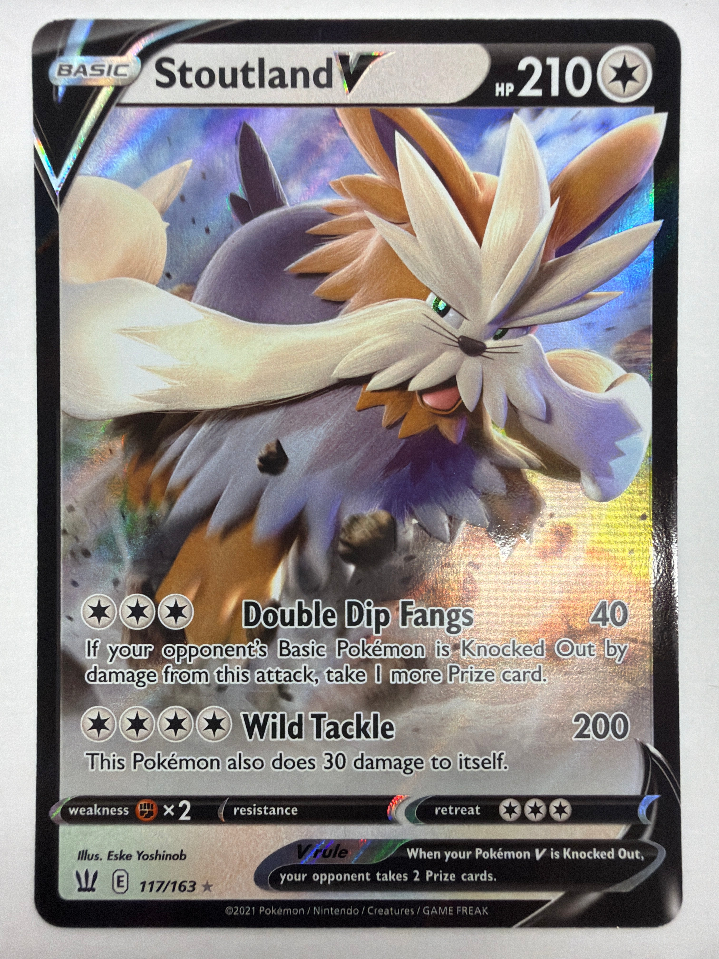 Pokémon TCG - Battle Styles Stoutland V 117/163 NM