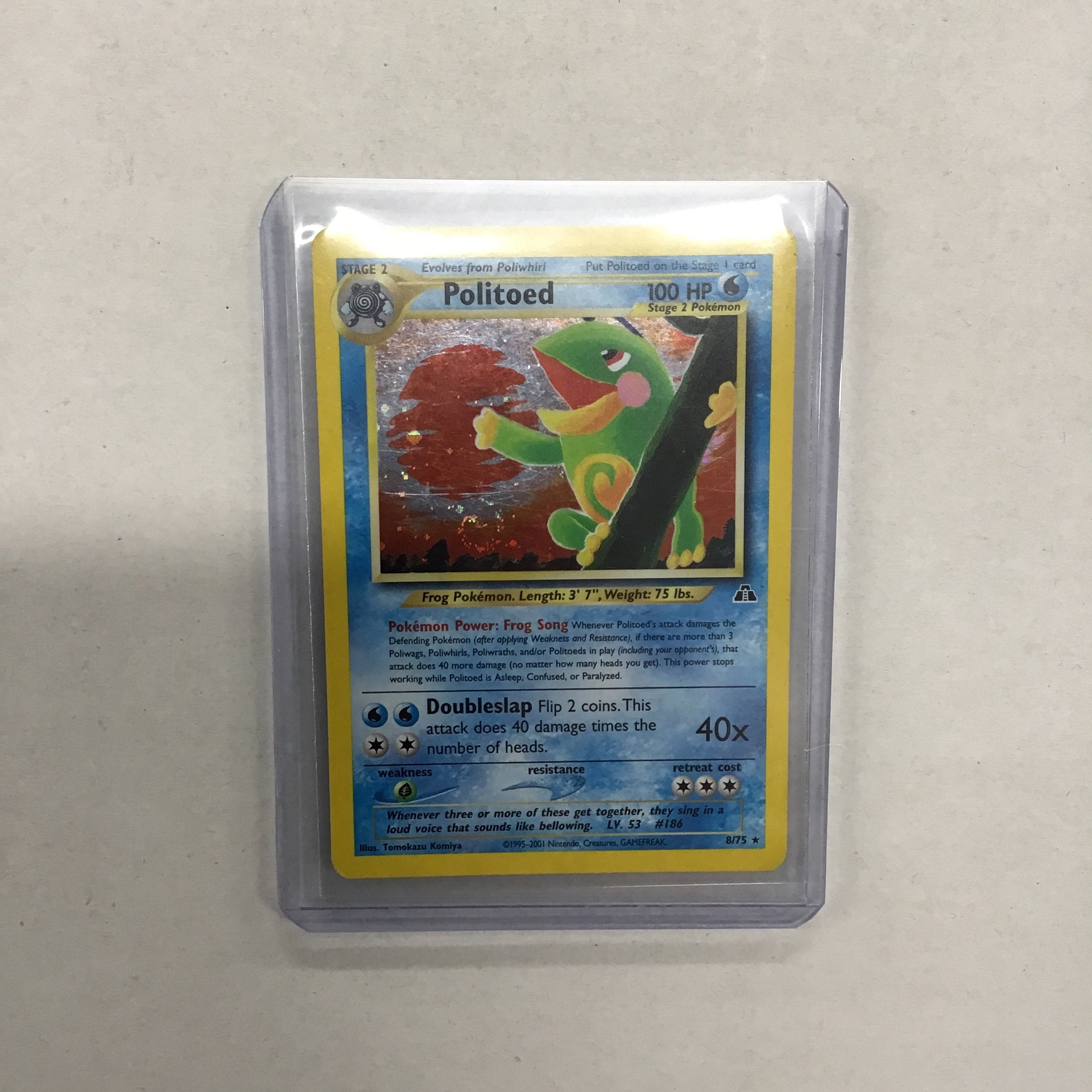 Pokémon TCG - Neo Discovery Unlimited Politoed 8/75 NM