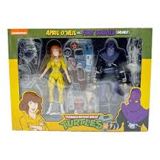 Neca Reel Toys Nickelodeon Teenage Mutant Ninja Turtles April O’Neal vs Foot Soldier (Bashed) 2 Pack Action Figures