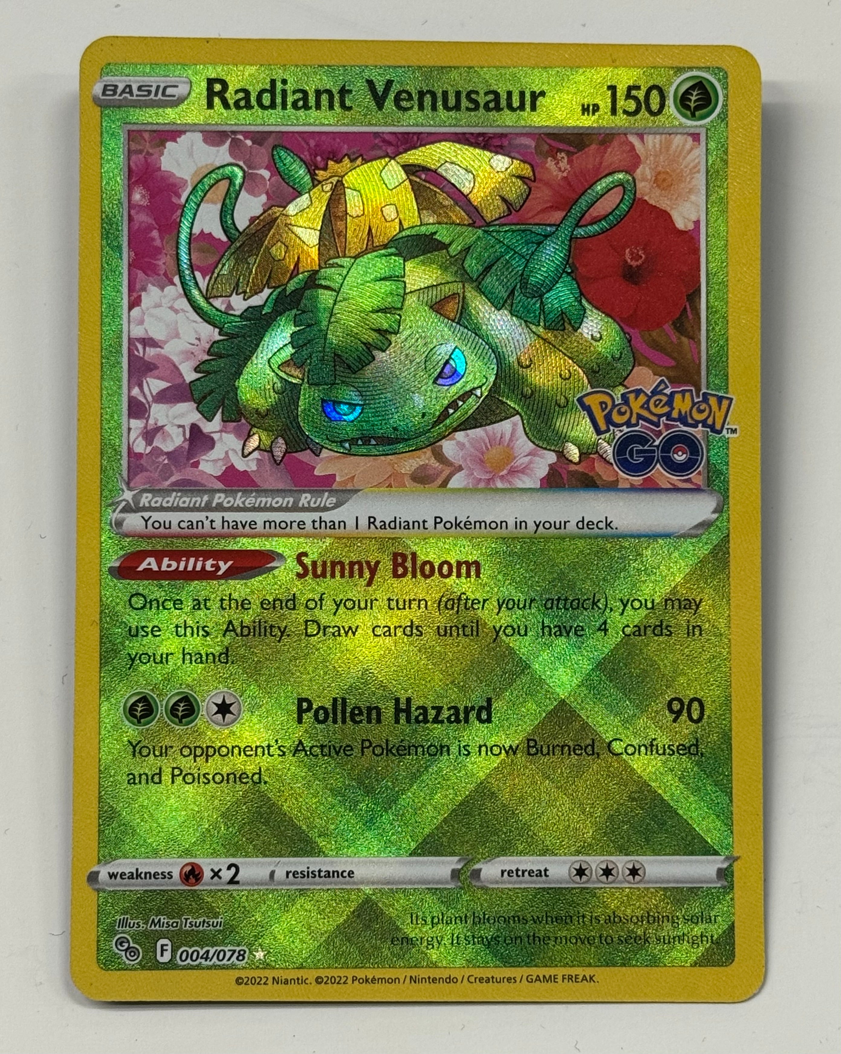 Pokémon TCG - Pokémon GO Radiant Venusaur 004/078 NM