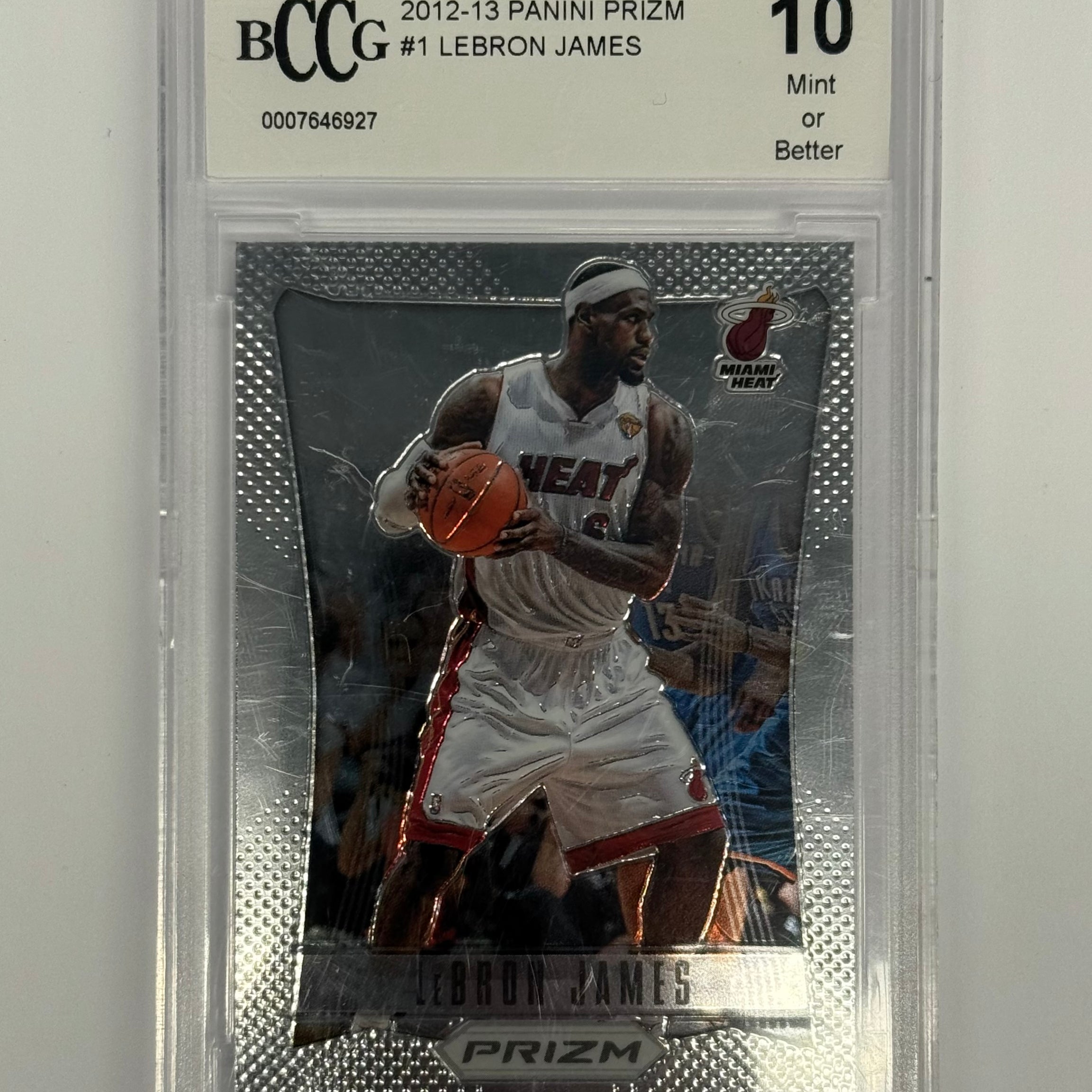 2012-13 Panini Prizm BCCG 10 Mint Or Better LeBron James #1