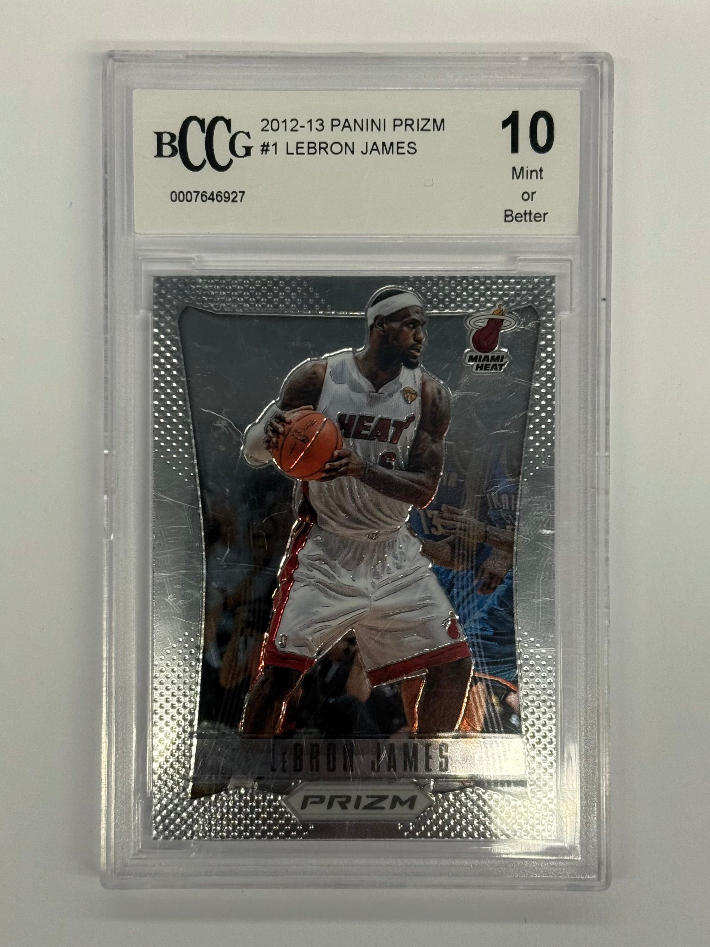 2012-13 Panini Prizm BCCG 10 Mint Or Better LeBron James #1