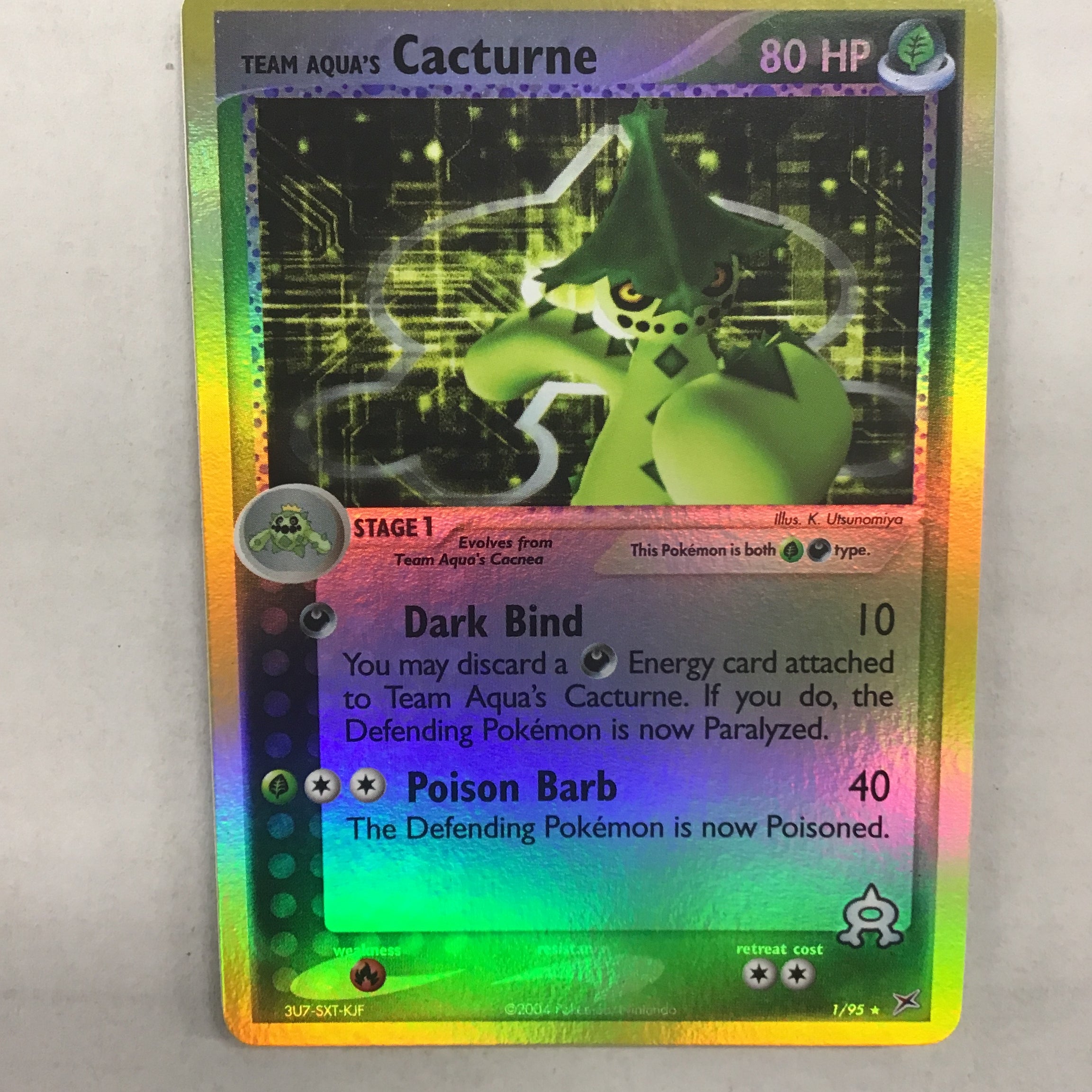 Pokémon TCG - EX Team Magma vs Team Aqua Team Aqua’s Cacturne 1/95 NM