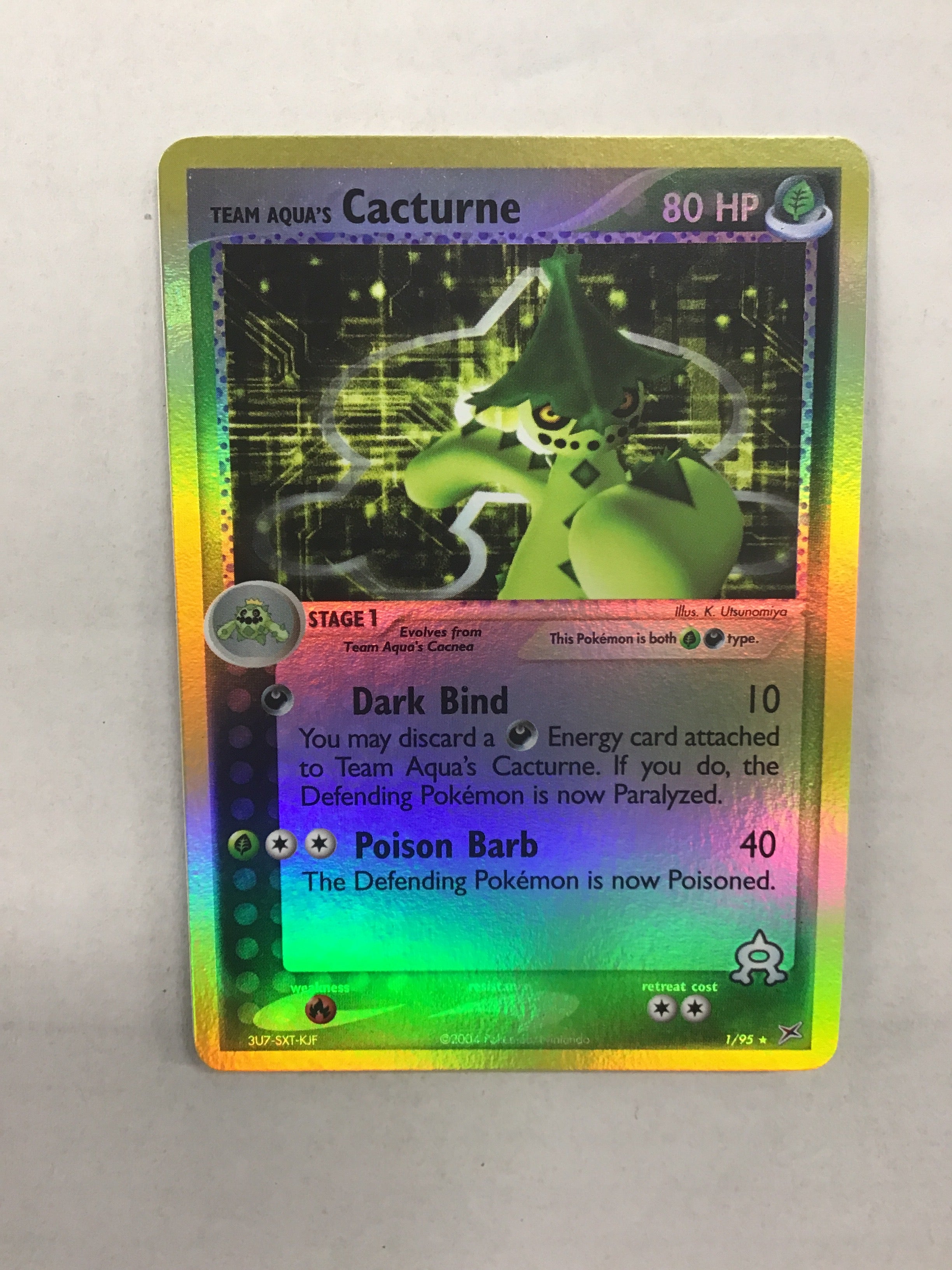 Pokémon TCG - EX Team Magma vs Team Aqua Team Aqua’s Cacturne 1/95 NM