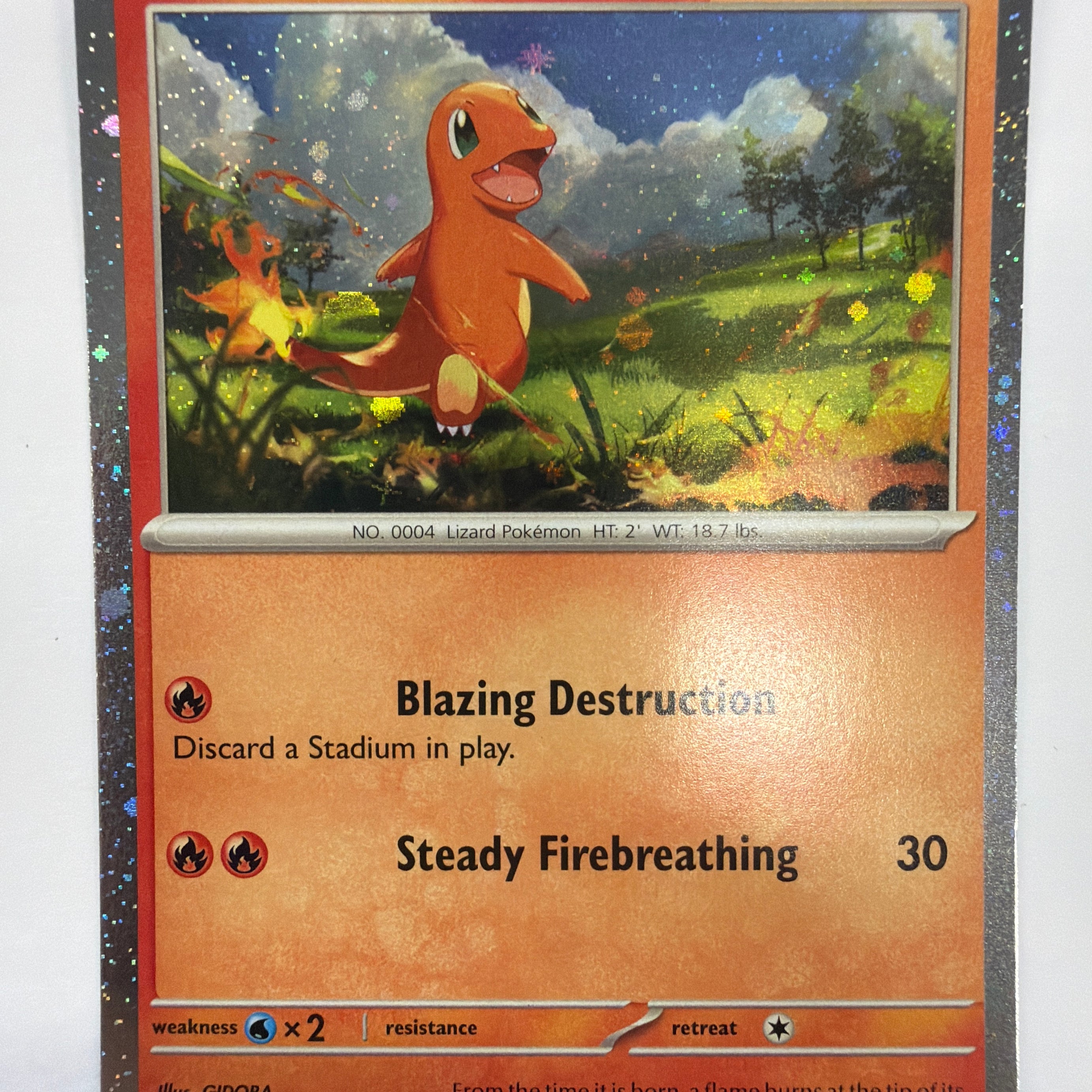 Pokémon TCG - Scarlet & Violet Promo Charmander 004/165 Cosmos Holo NM