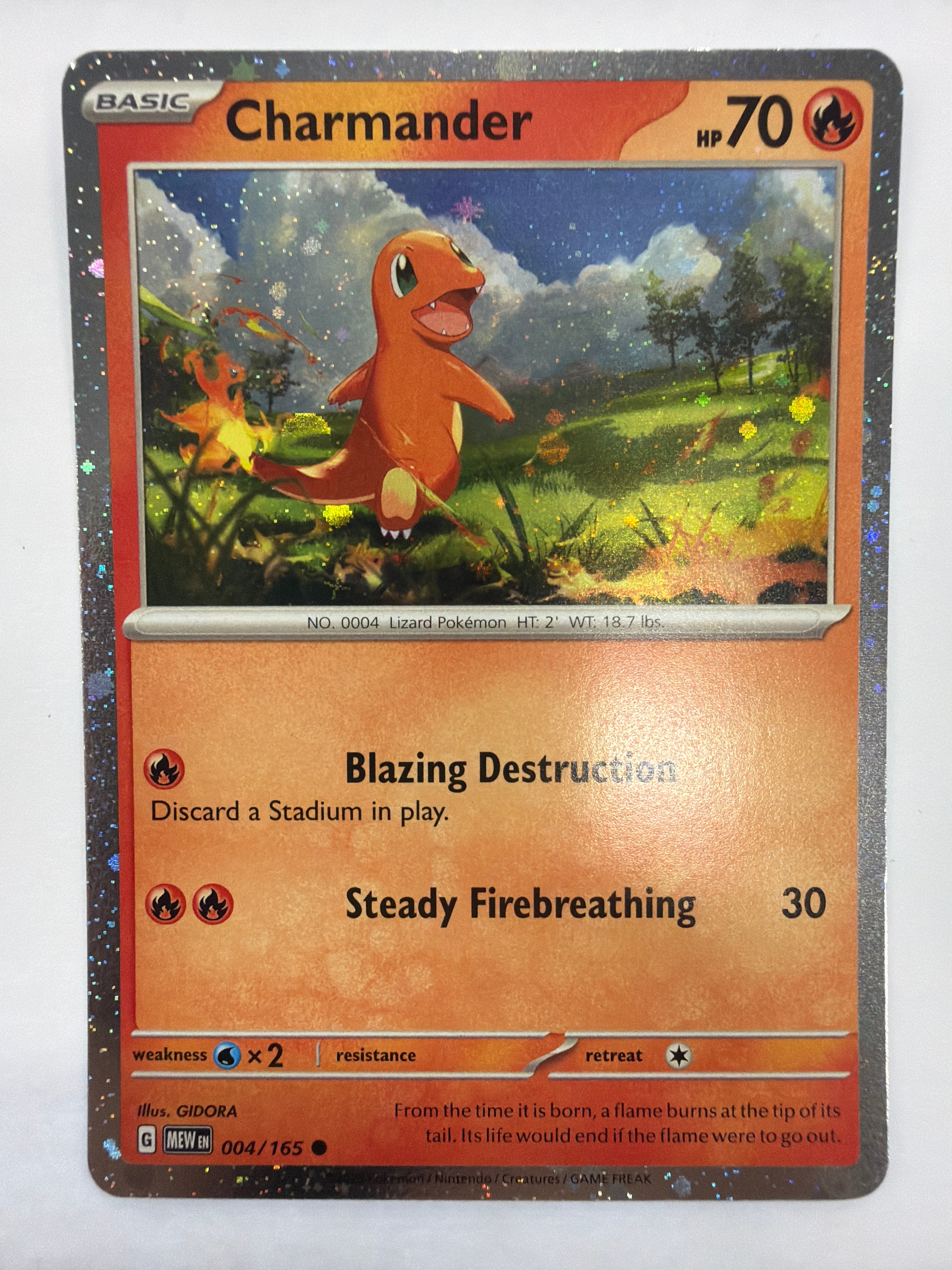 Pokémon TCG - Scarlet & Violet Promo Charmander 004/165 Cosmos Holo NM