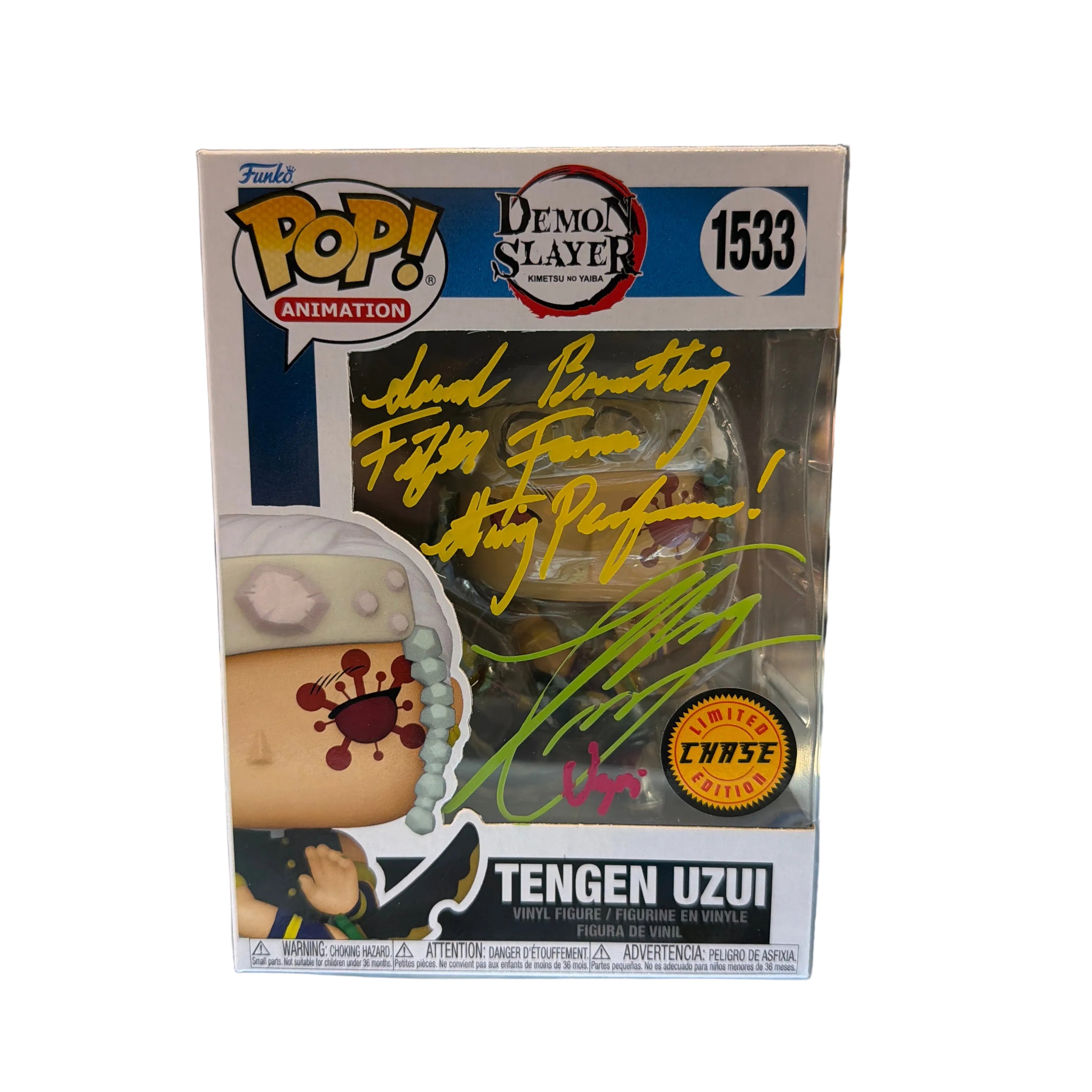 SIGNED CHASE Funko Pop! Animation Demon Slayer Tengen Uzui Chase Edition #1533