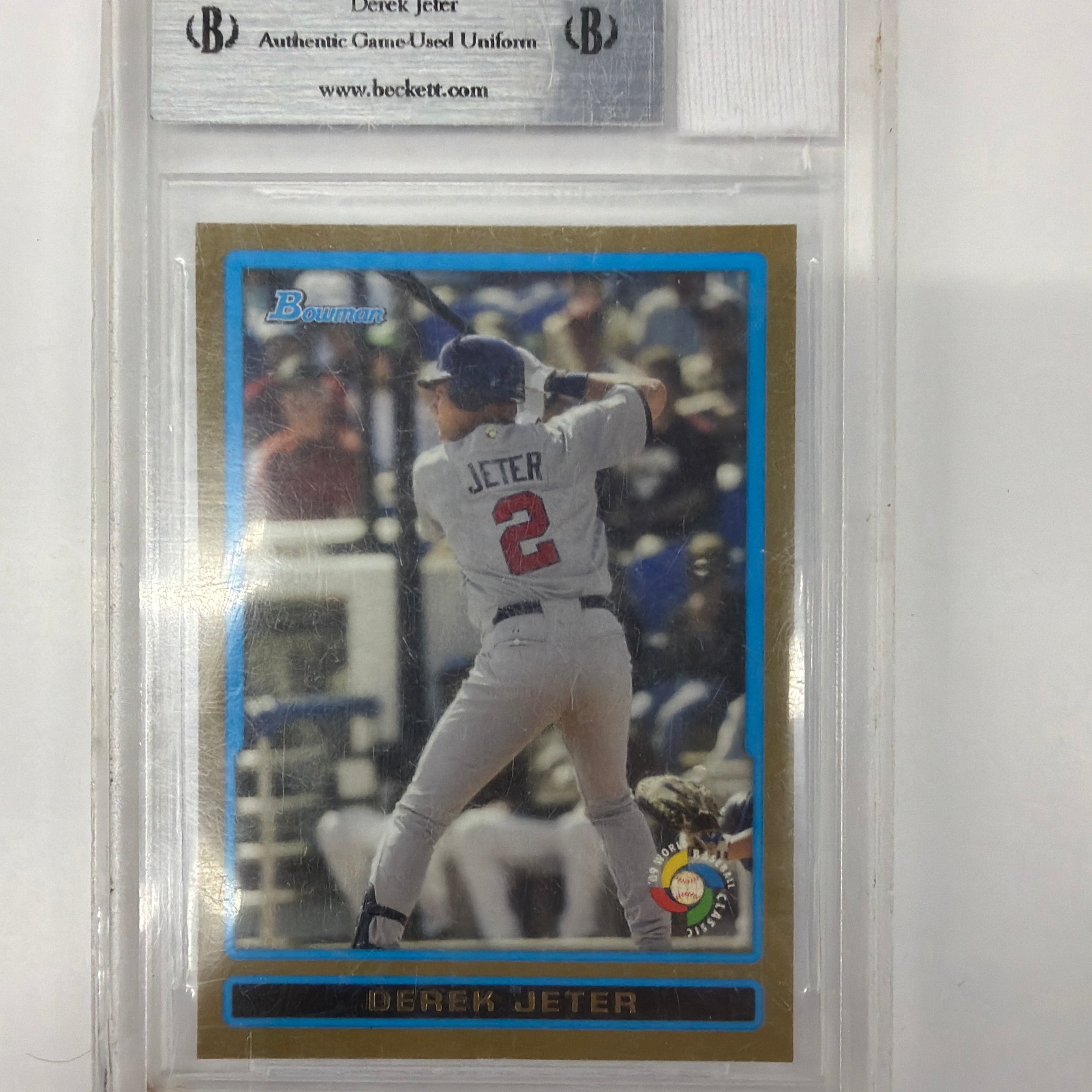 Beckett Authenticated Topps and Bowman Derek Jeter Patch BDPW4