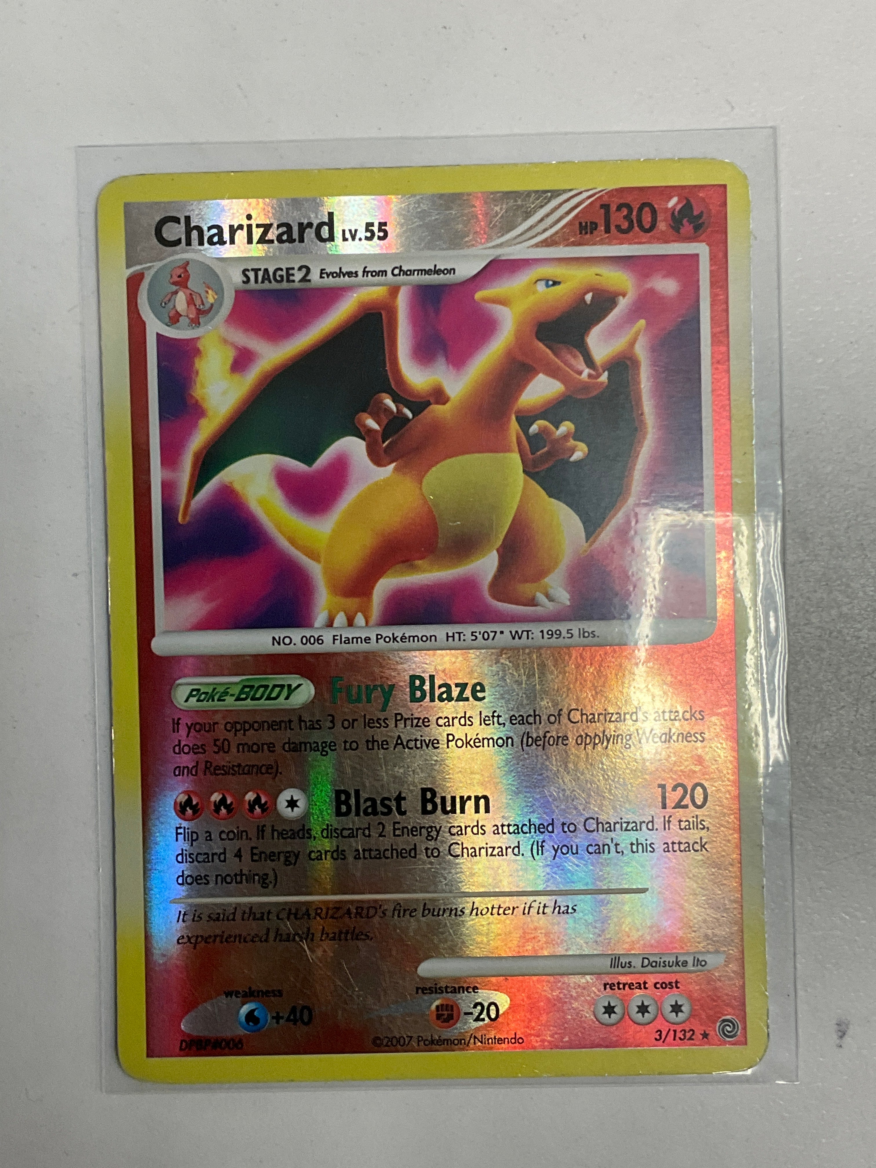 Pokemon TCG Charizard LV. 55 3-132 Secret Wonders Holo Rare LP – True  Believers Gaming and Collectibles