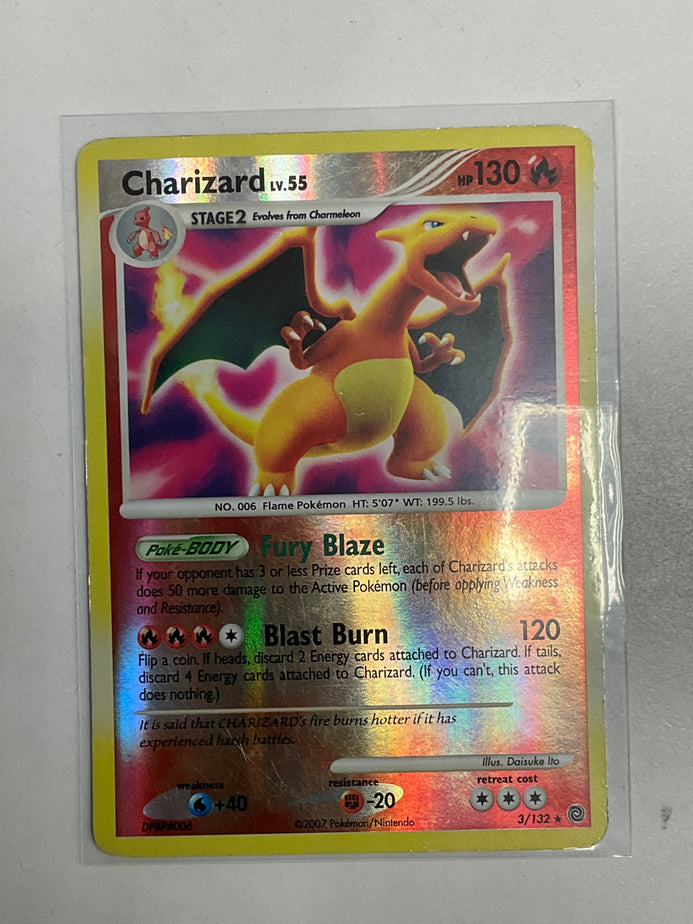 Pokemon TCG Charizard LV. 55 3-132 Secret Wonders Holo Rare LP  True  Believers Gaming and Collectibles