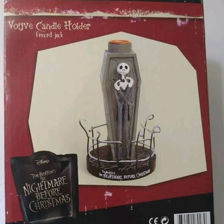 Neca Disney Tim Burtons The Nightmare Before Christmas Votive Candle Holder Fenced Jack Statue
