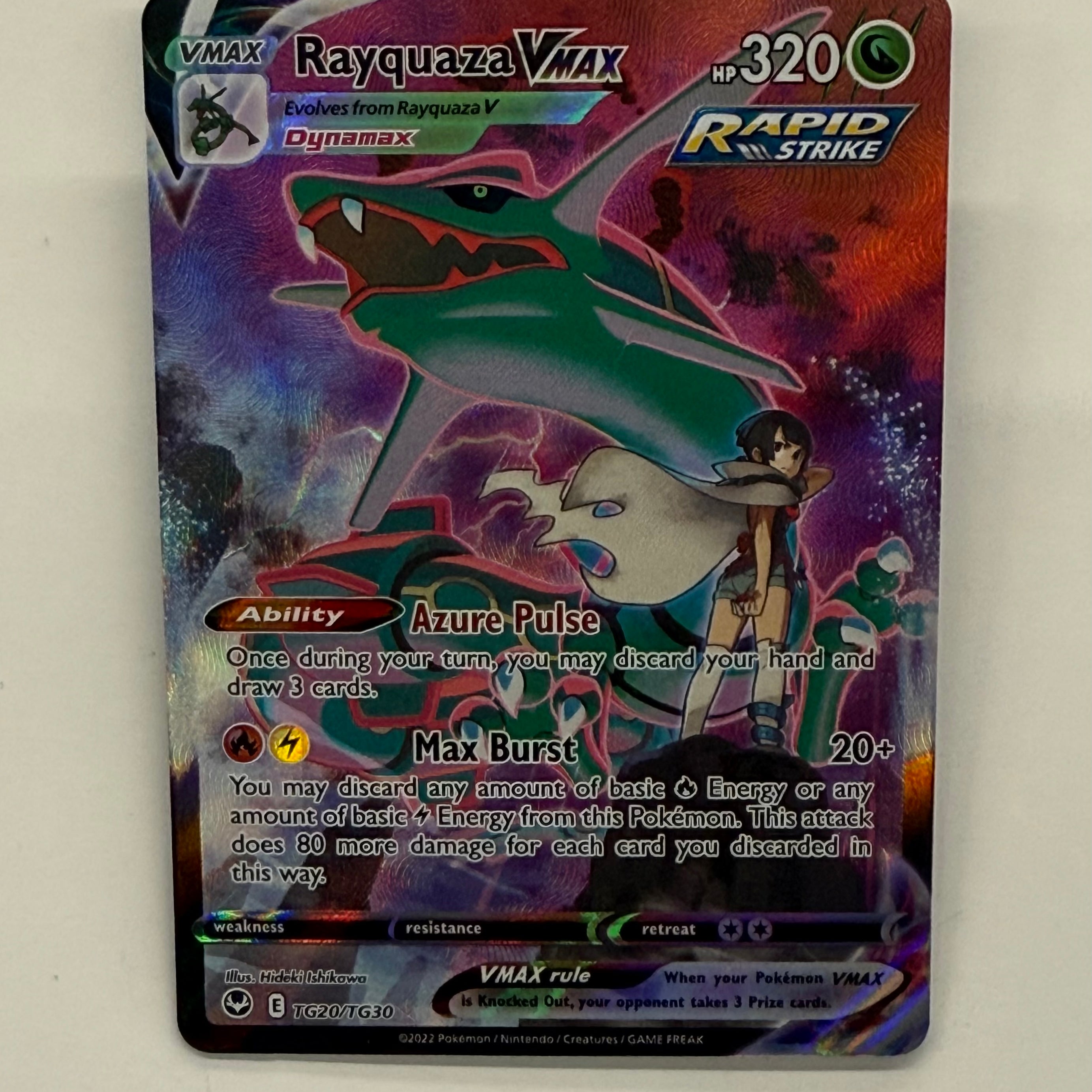 Pokémon TCG - Silver Tempest Rayquaza VMAX TG20/TG30 NM
