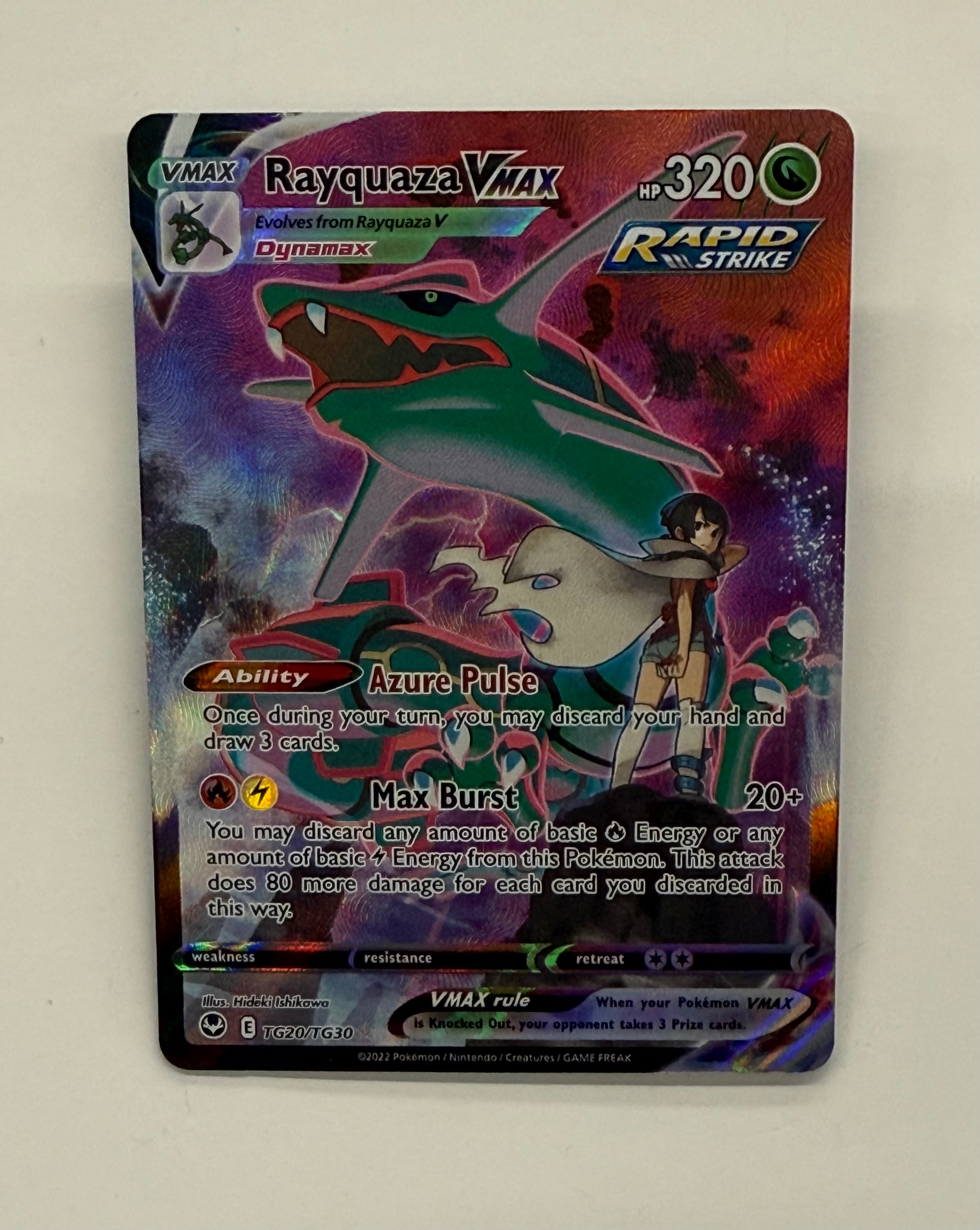 Pokémon TCG - Silver Tempest Rayquaza VMAX TG20/TG30 NM