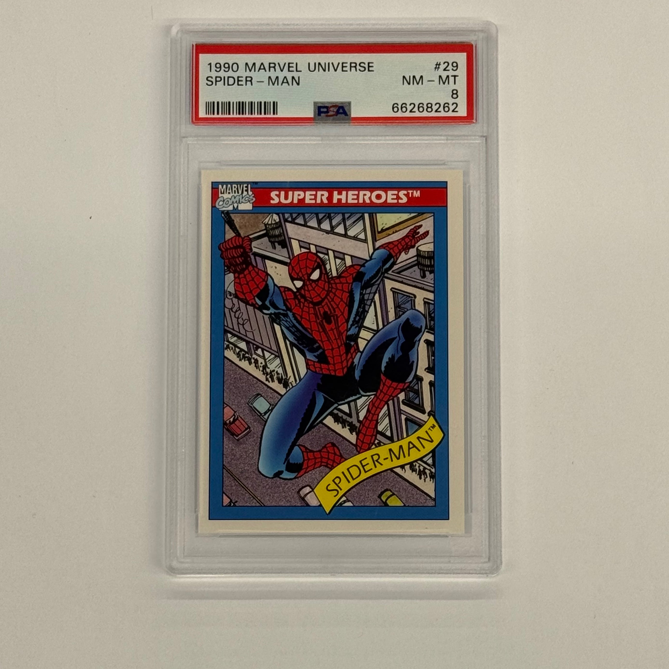 1990 Marvel Universe PSA NM-MT 8 Spider-Man #29