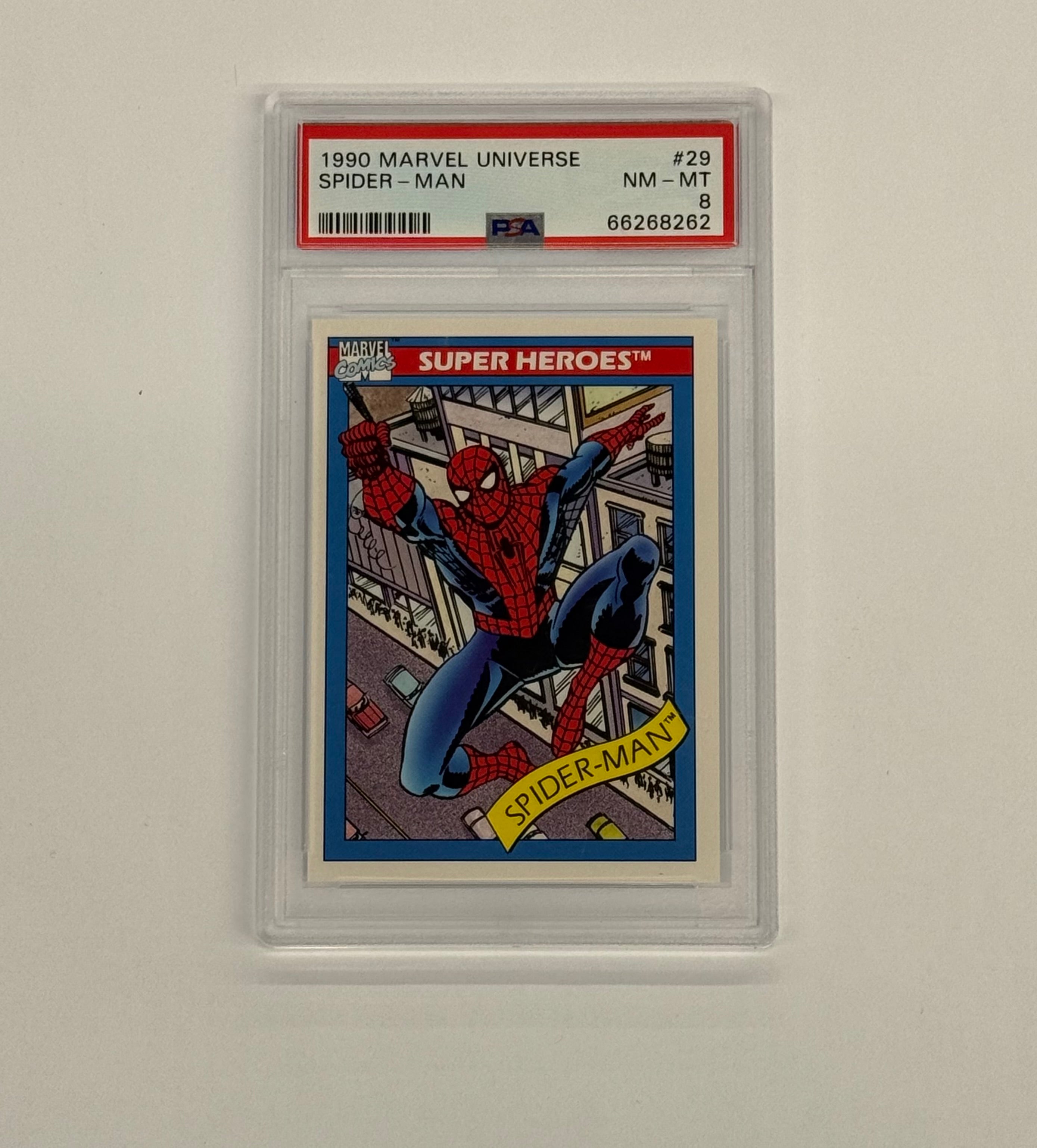 1990 Marvel Universe PSA NM-MT 8 Spider-Man #29