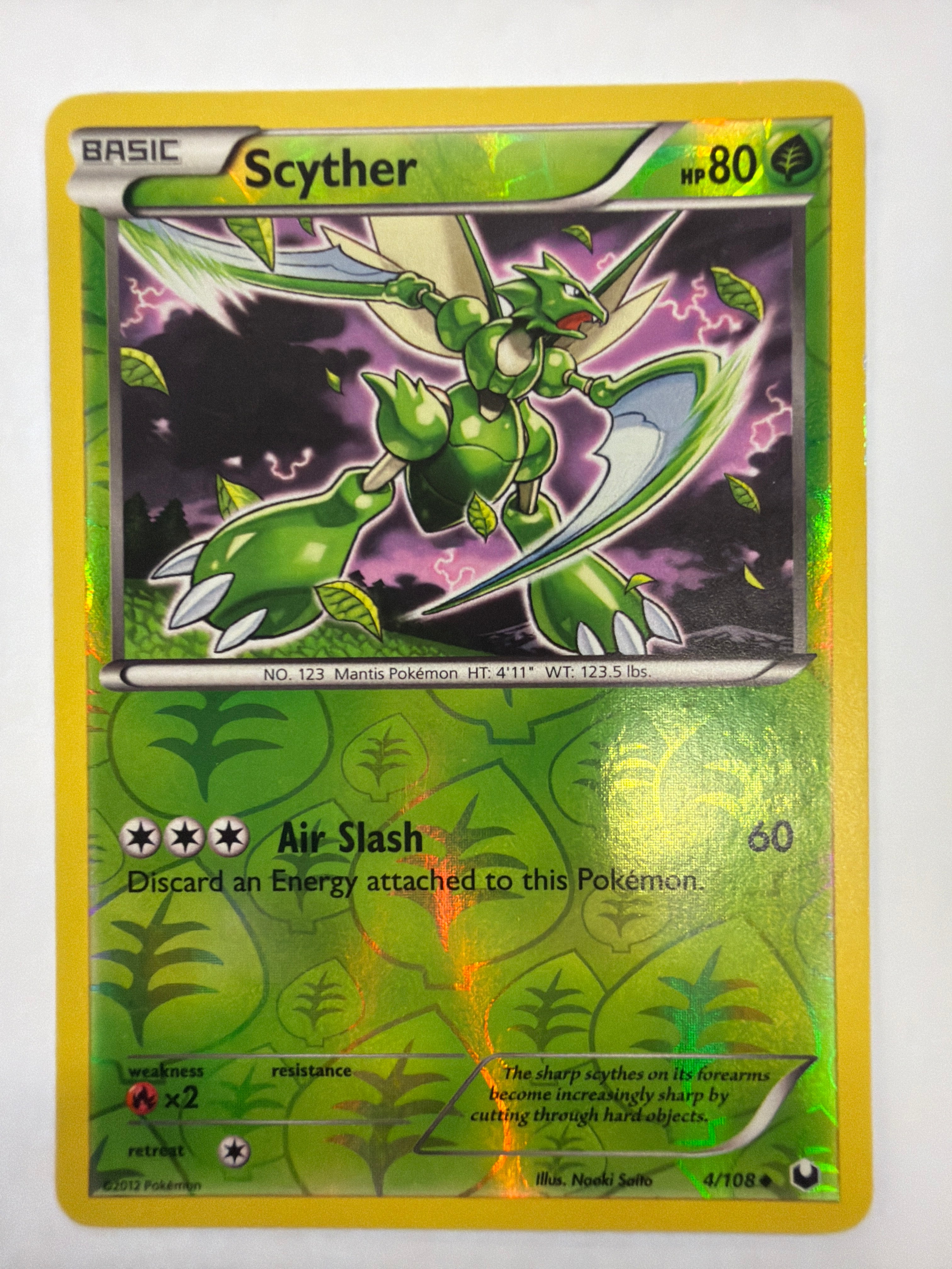 Pokémon TCG - Dark Explorers Scyther 4/108 Reverse Holo NM