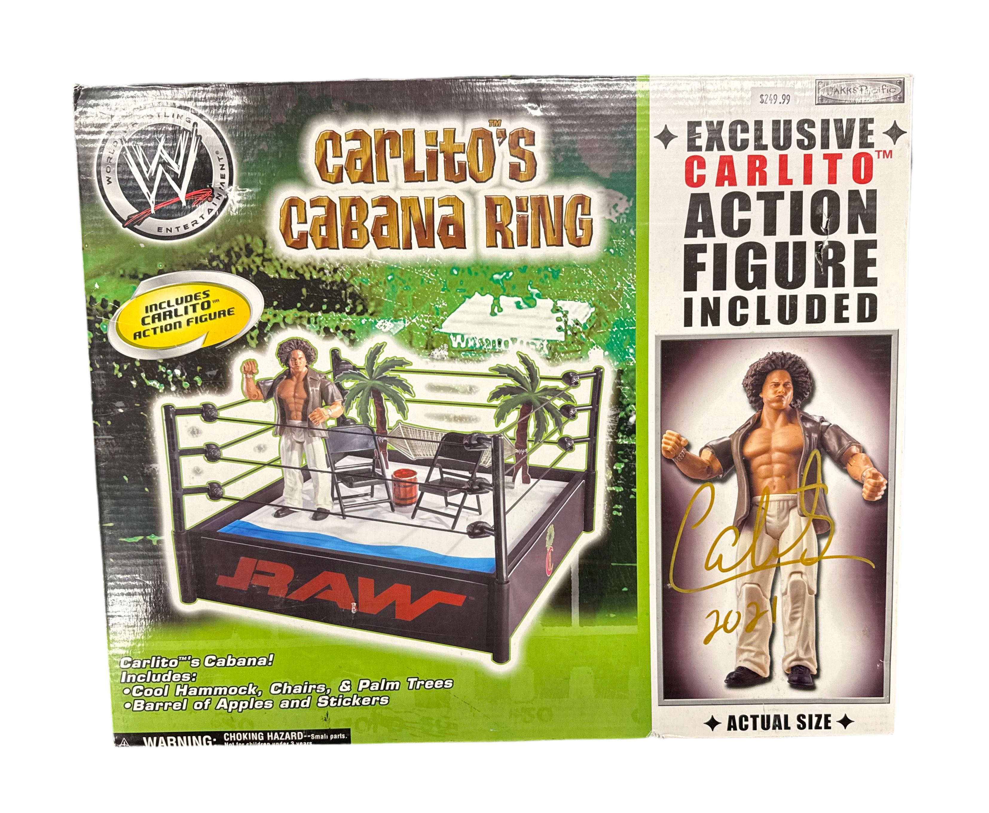 WWE Jakks Pacific Carlito’s Cabana Ring Signed By Carlito W/ JSA Certification