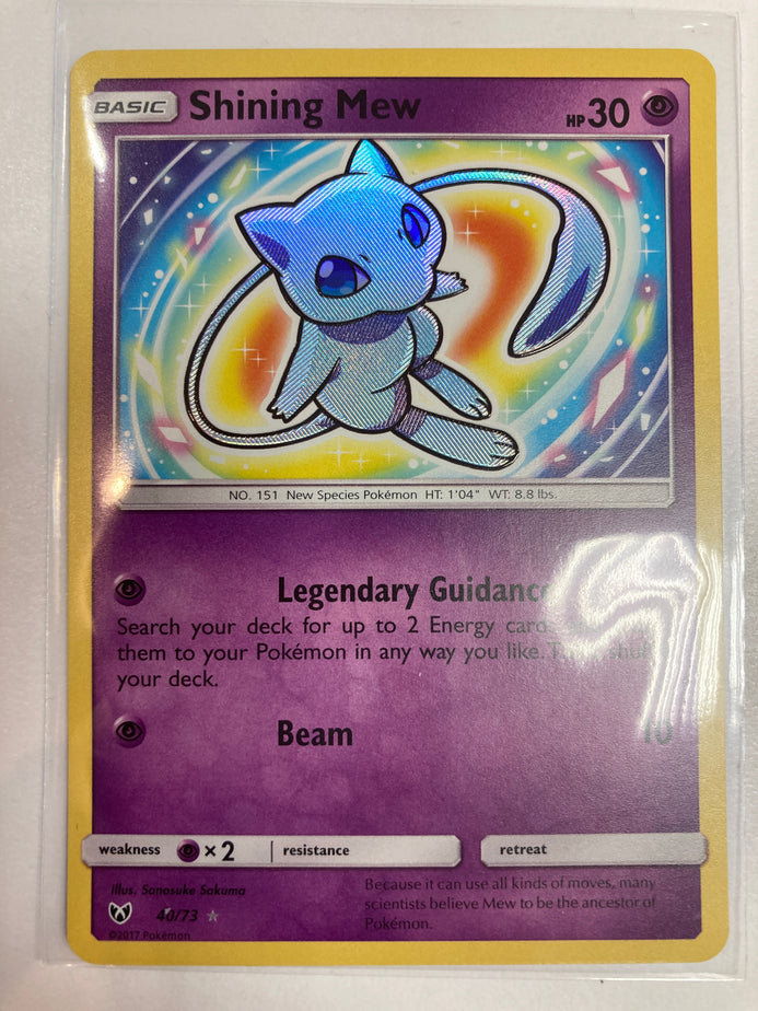 Pokémon TCG Shining Mew 40/73 Shining Legends Holo NM – True